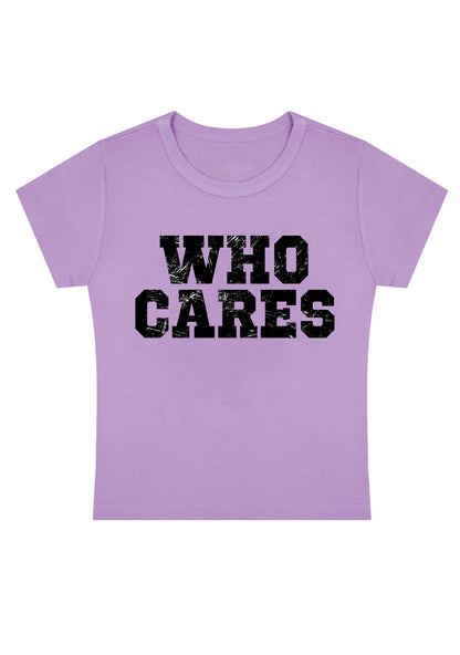 Curvy Who Cares Baby Tee