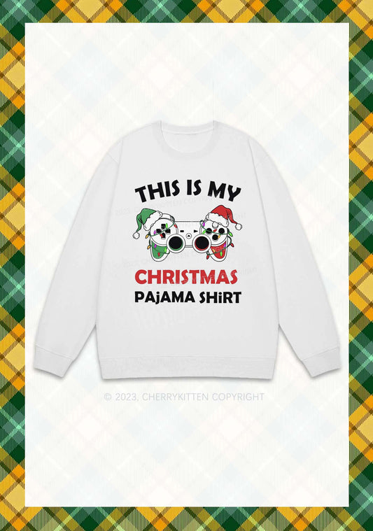This Is My Christmas Pajama Shirt Y2K Sweatshirt Cherrykitten