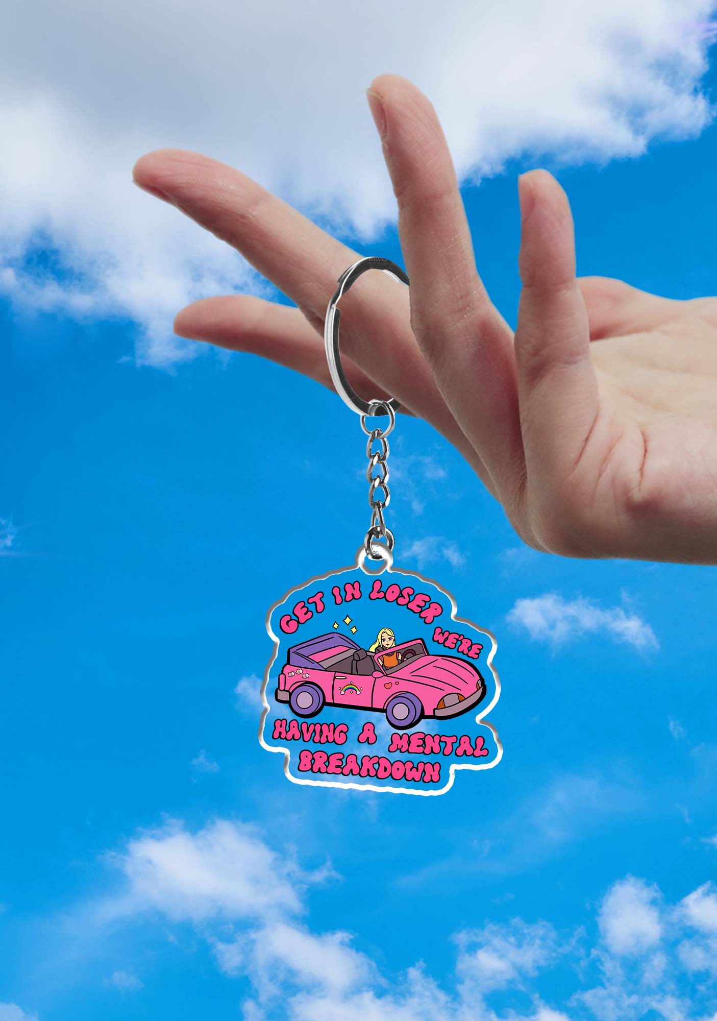 Get In 1Pc Y2K Keychain Cherrykitten