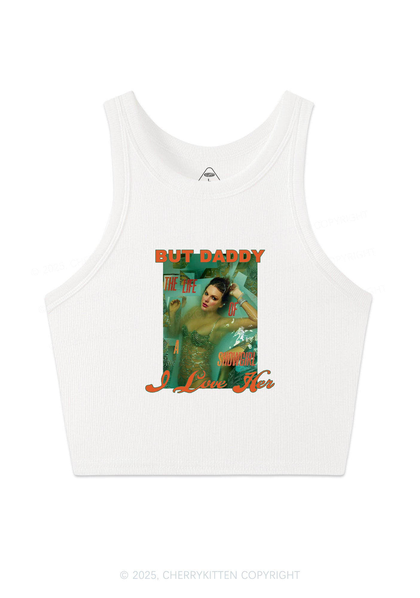 But Daddy Love TS Y2K Crop Tank Top Cherrykitten