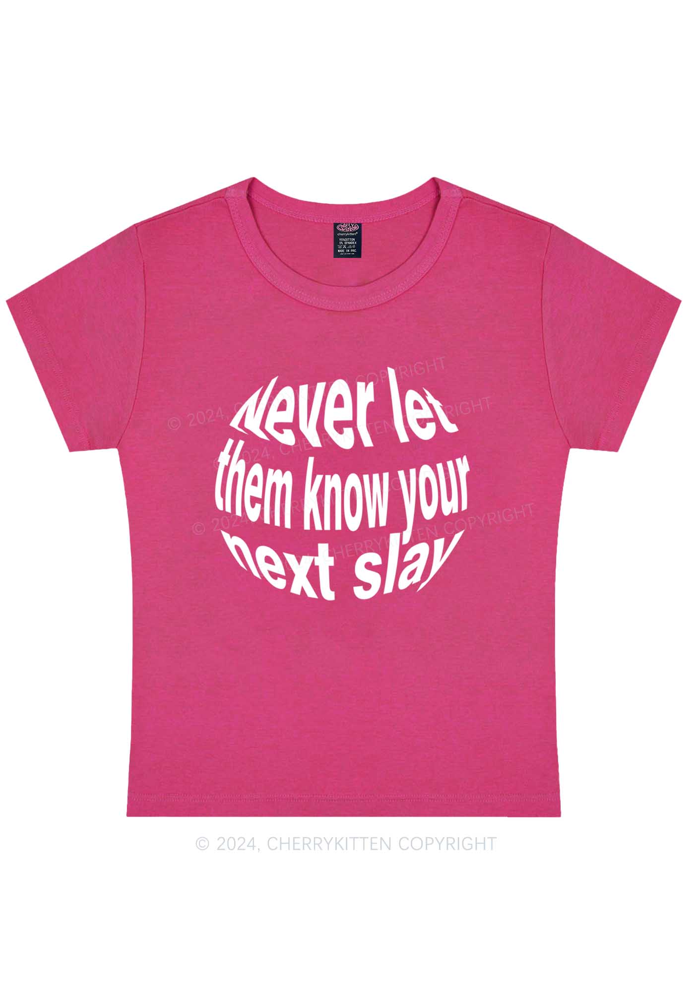 Your Next Slay Y2K Baby Tee Cherrykitten