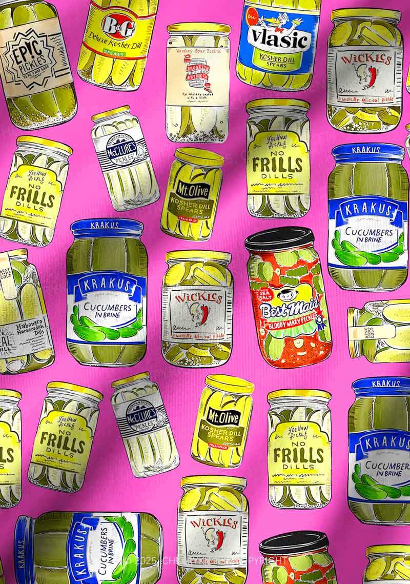 Christmas Pickle Y2K Print Long Sleeve Pajama Set Cherrykitten