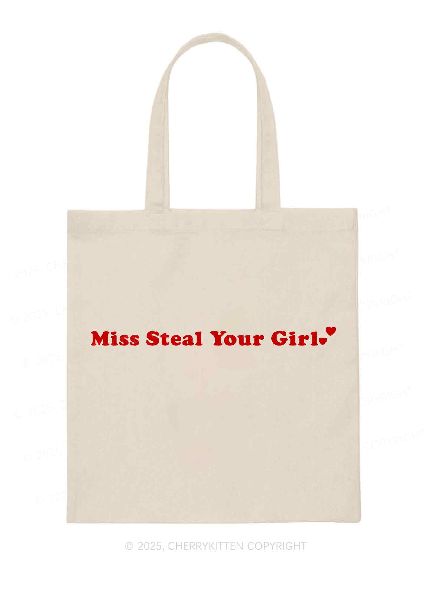Miss Steal Your Girl Pride Y2K Canvas Tote Bag Cherrykitten