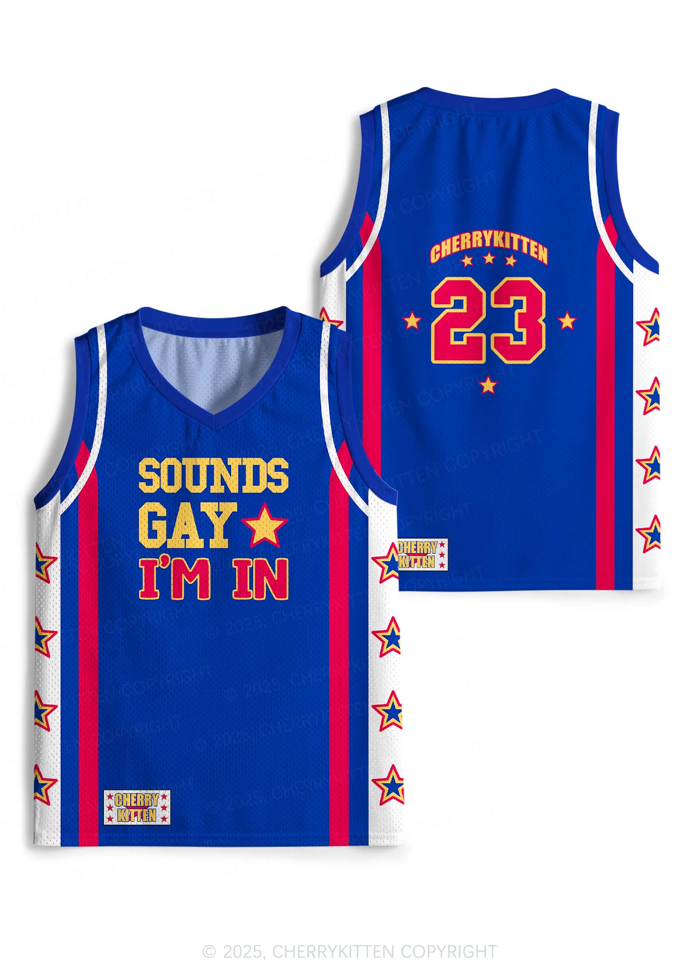 Custom Sounds Gay Pride Y2K Sport Jersey Tank Cherrykitten
