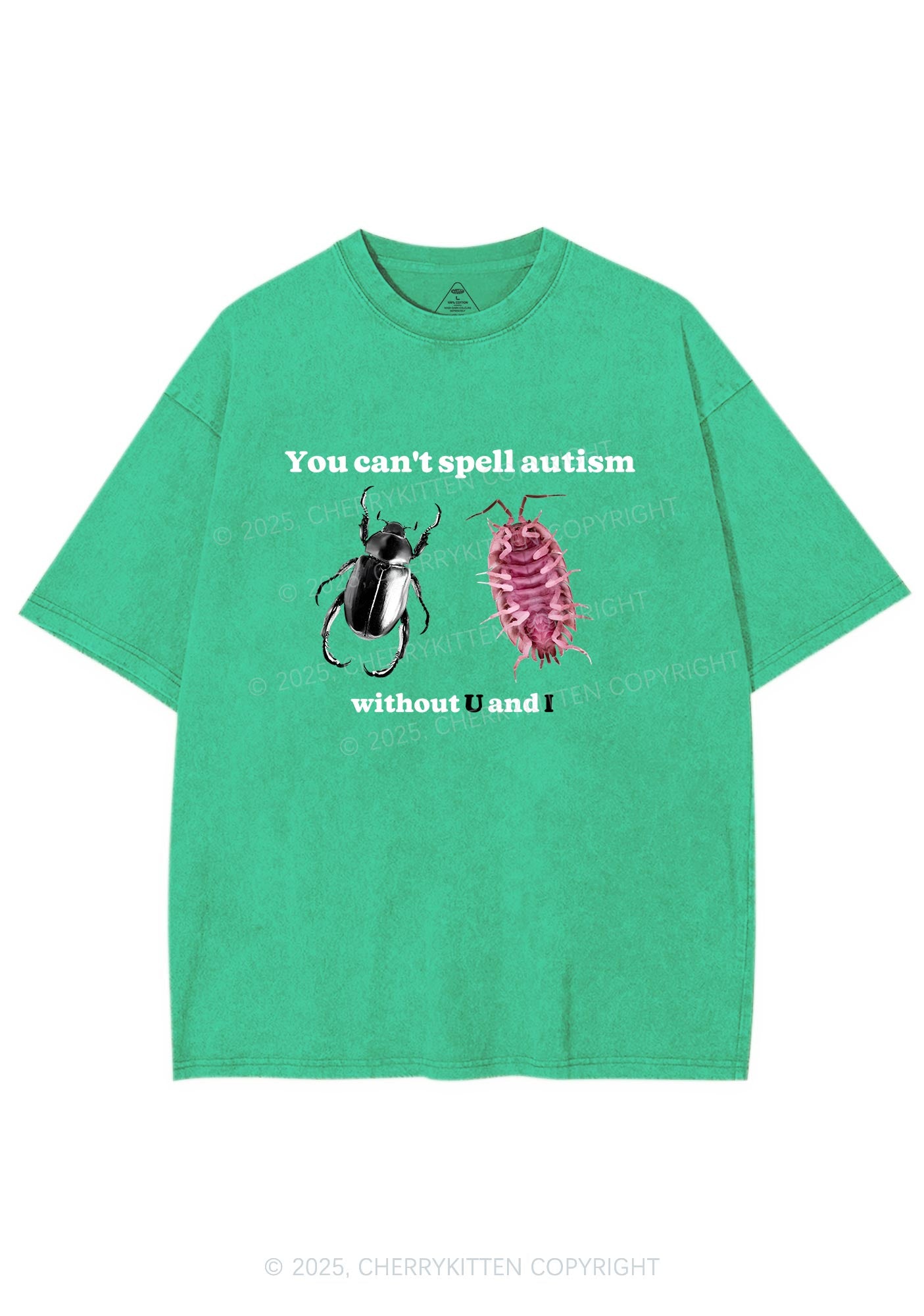 Autism Insect Y2K Shirts Washed Tee Cherrykitten