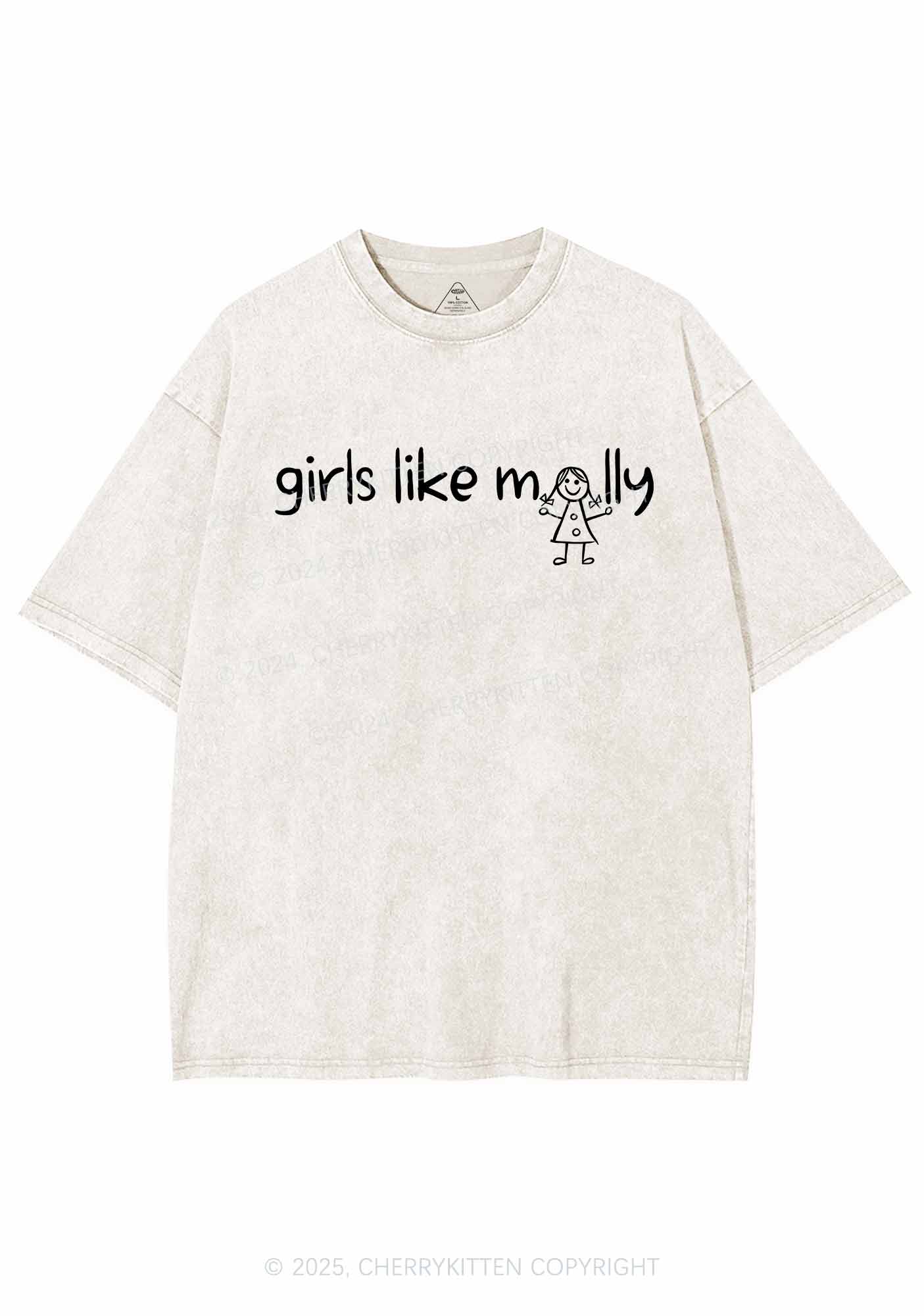 Girls Like Molly Y2K Washed Tee Cherrykitten