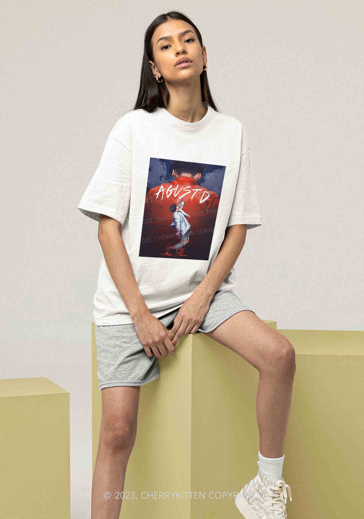 Agust D Kpop Y2K Chunky Shirt Cherrykitten