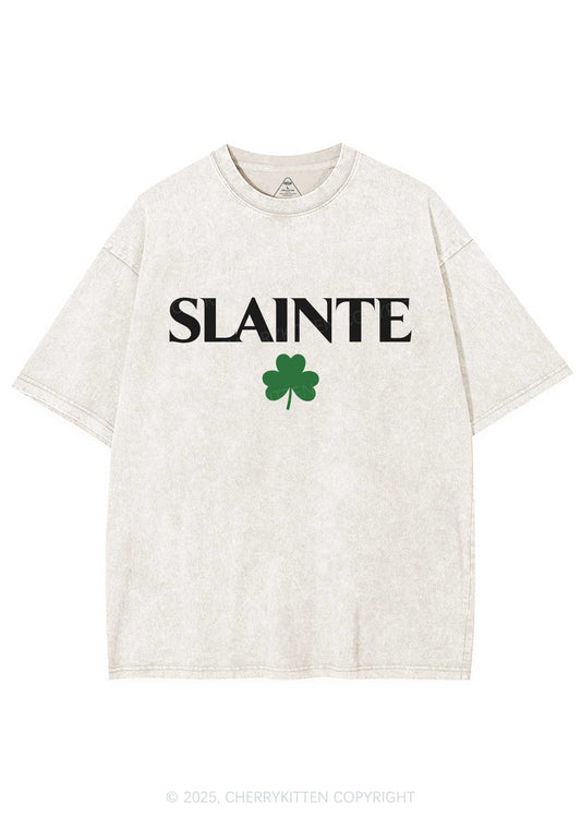 Slainte St Patricks Y2K Washed Tee Cherrykitten