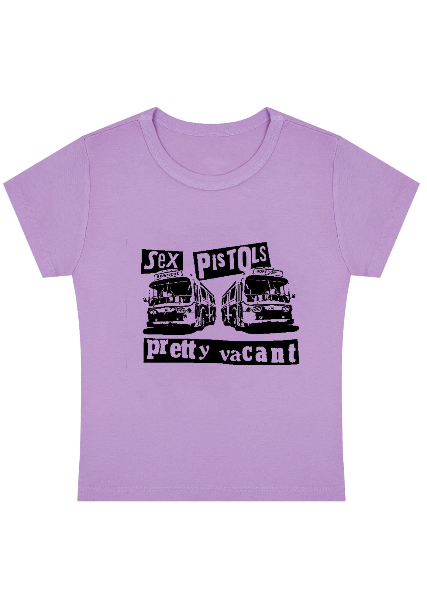 Curvy SP Band Pretty Vacant Baby Tee