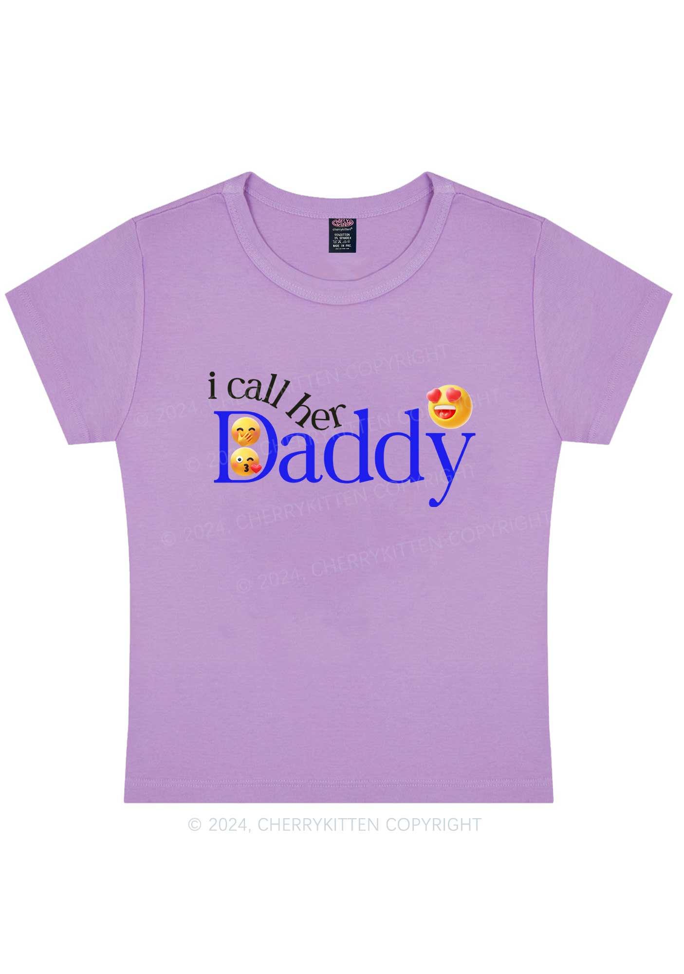 Curvy Call Her Daddy Y2K Baby Tee Cherrykitten
