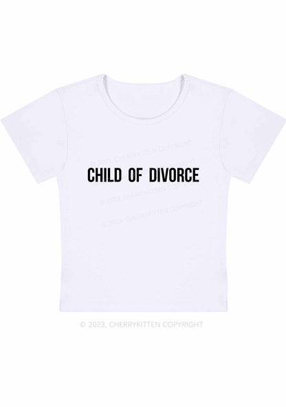 Child Of Divorce Y2K Baby Tee Cherrykitten