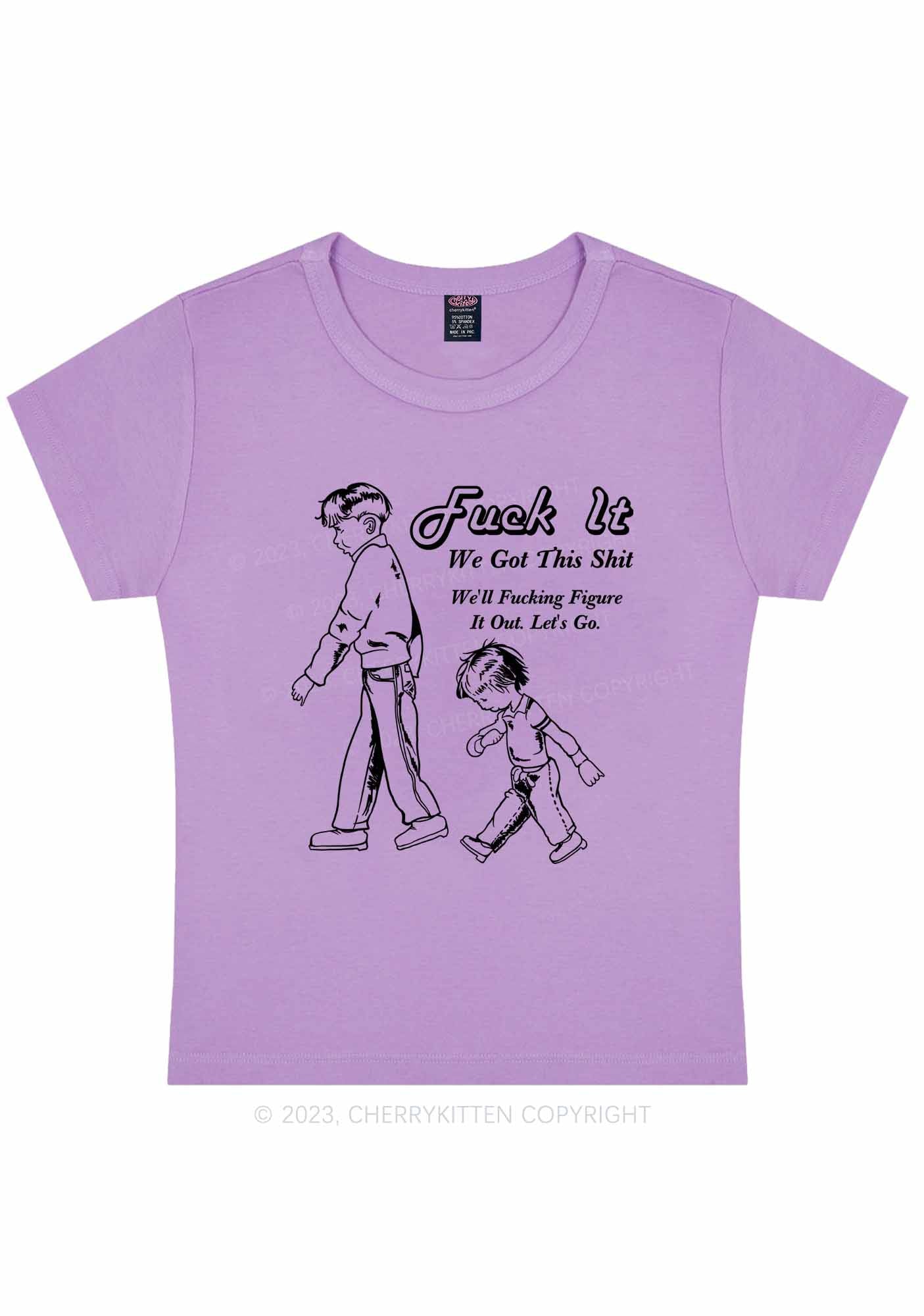 Curvy We Got This Shxt Y2K Baby Tee Cherrykitten