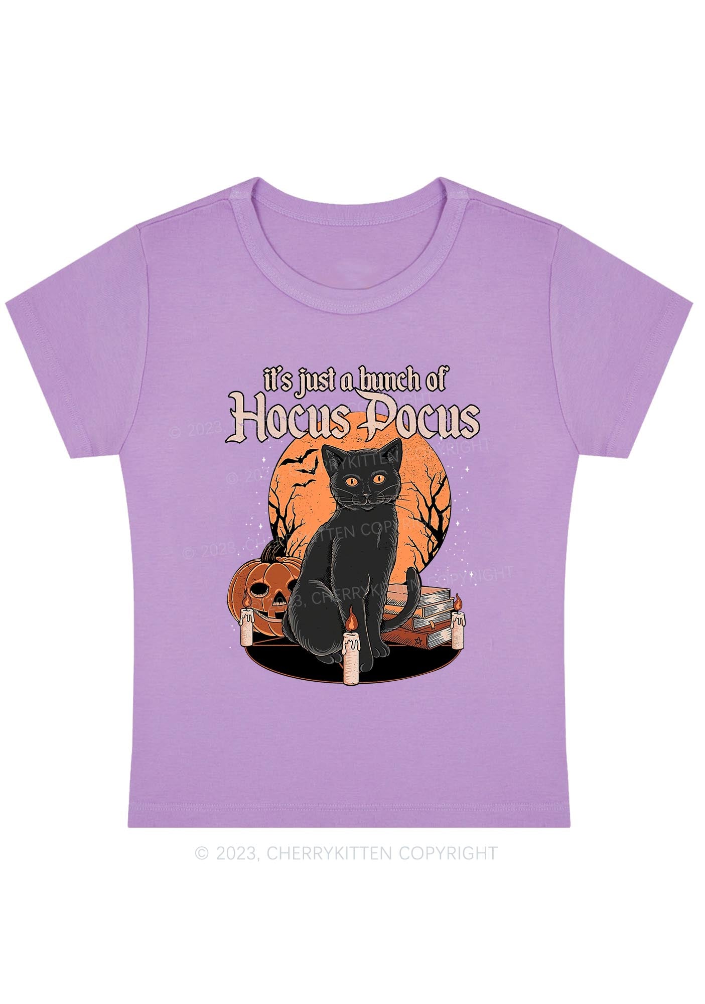 It's Just A Bunch Of Hocus Pocus Halloween Baby Tee Cherrykitten