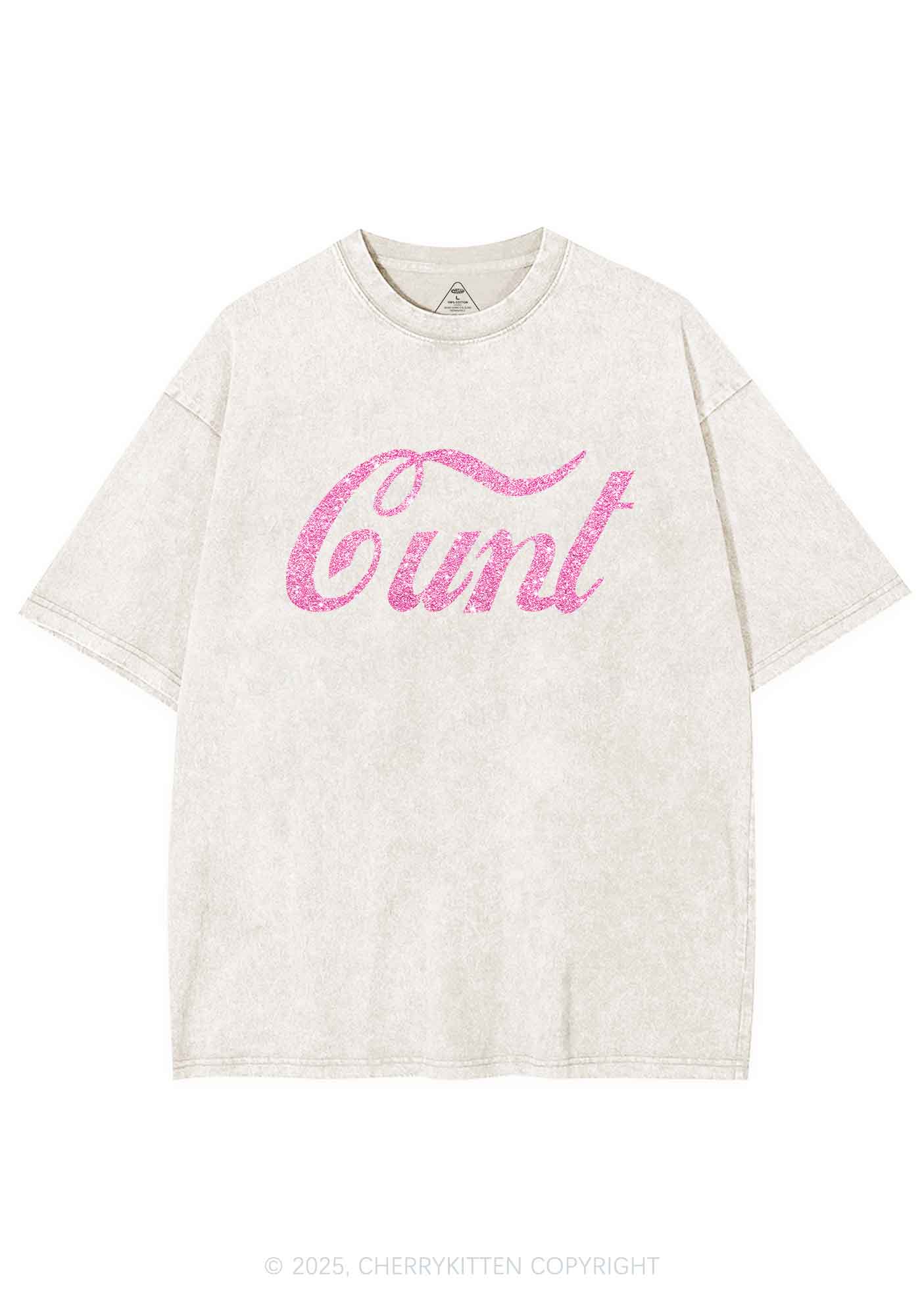 Glitter Special Cxxt Y2K Shirts Washed Tee Cherrykitten