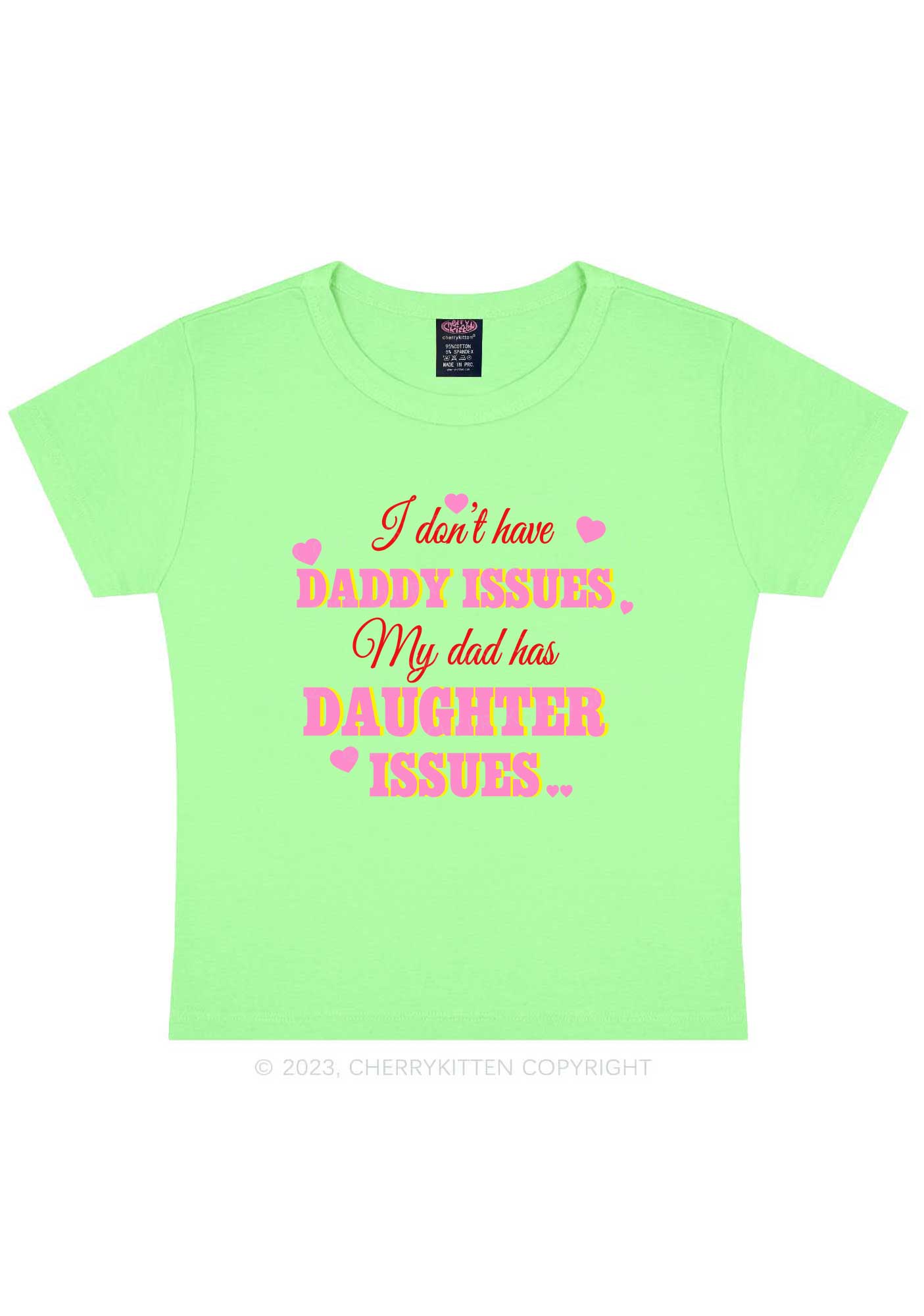 Daddy Issues Y2K Baby Tee Cherrykitten