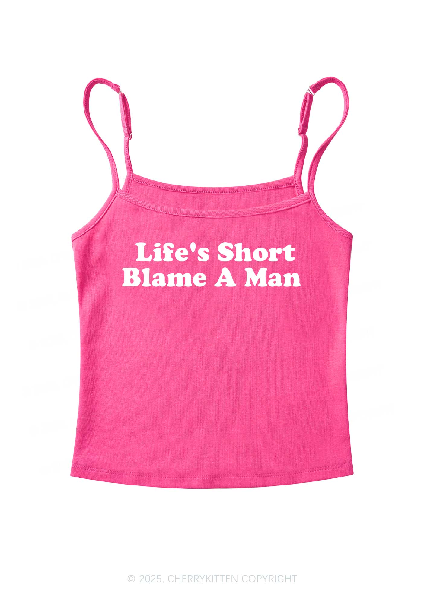 Blame A Man Y2K Spaghetti Strap Cami Cherrykitten