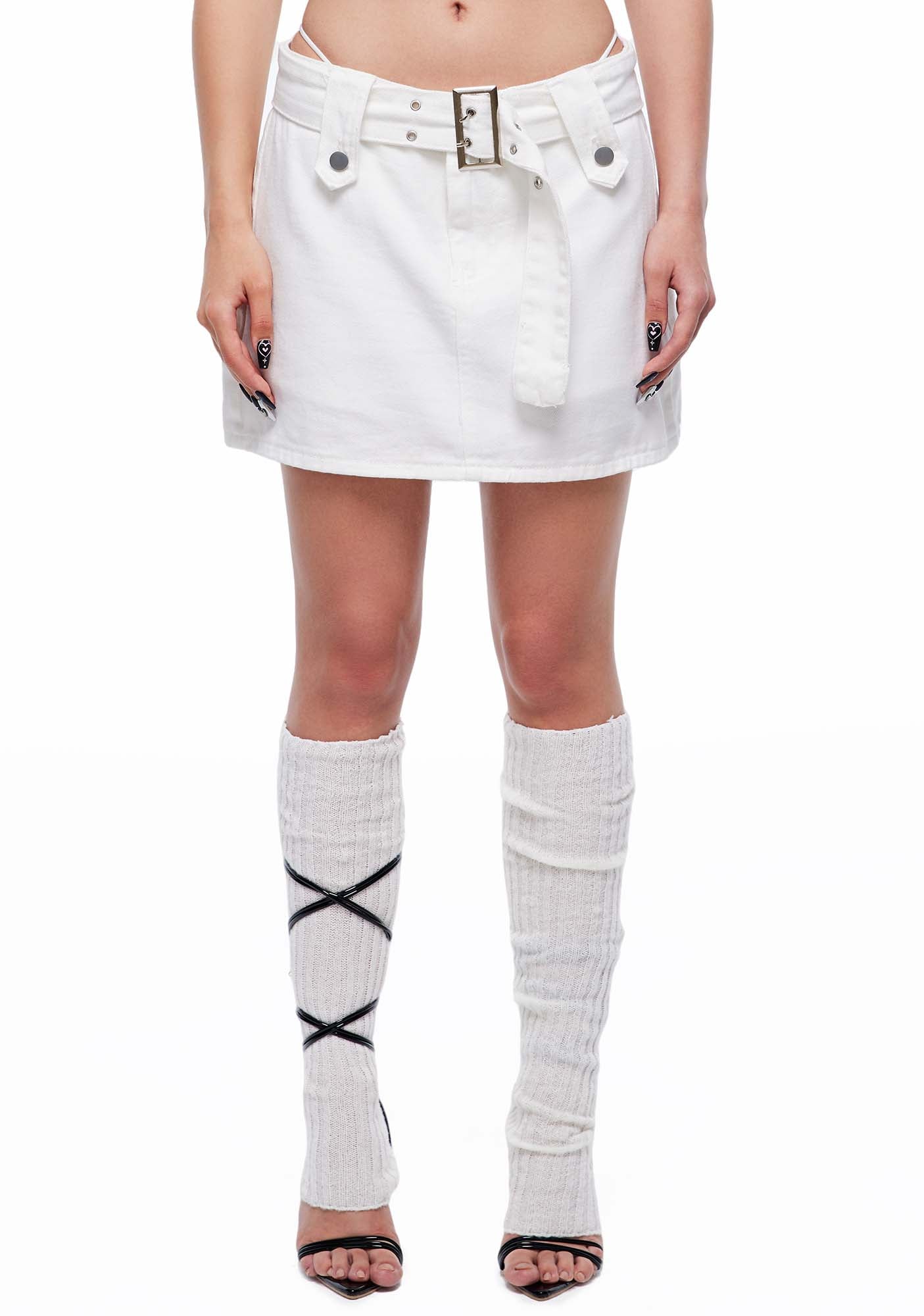 Solid Color Low-rise Y2K Pocket Skirt Cherrykitten