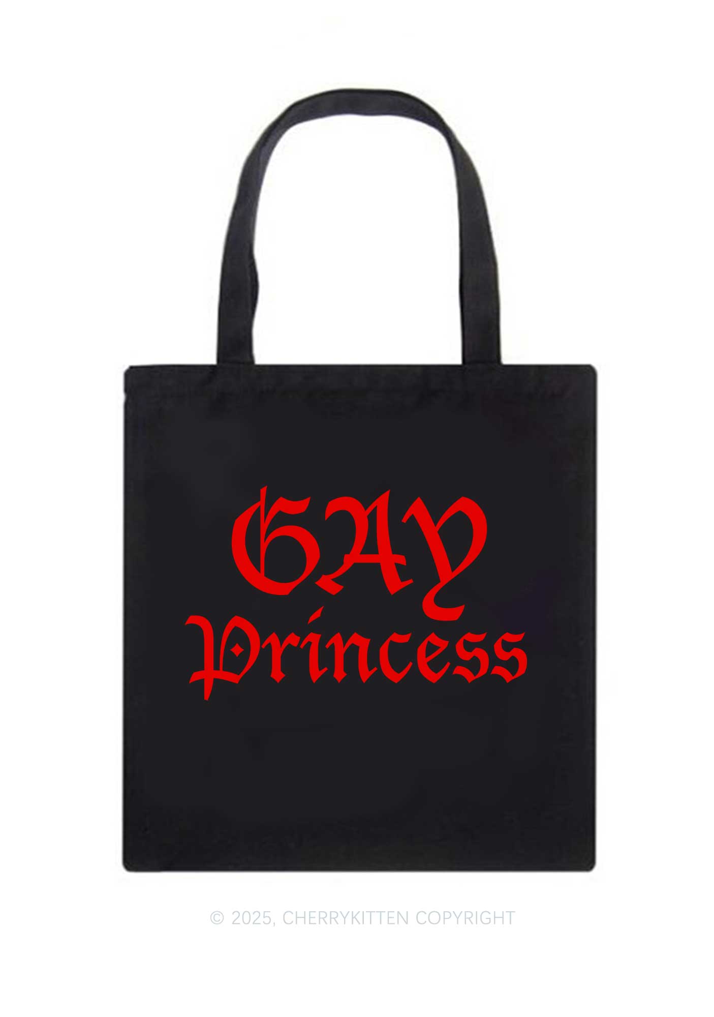 Gay Princess Pride Y2K Canvas Tote Bag Cherrykitten