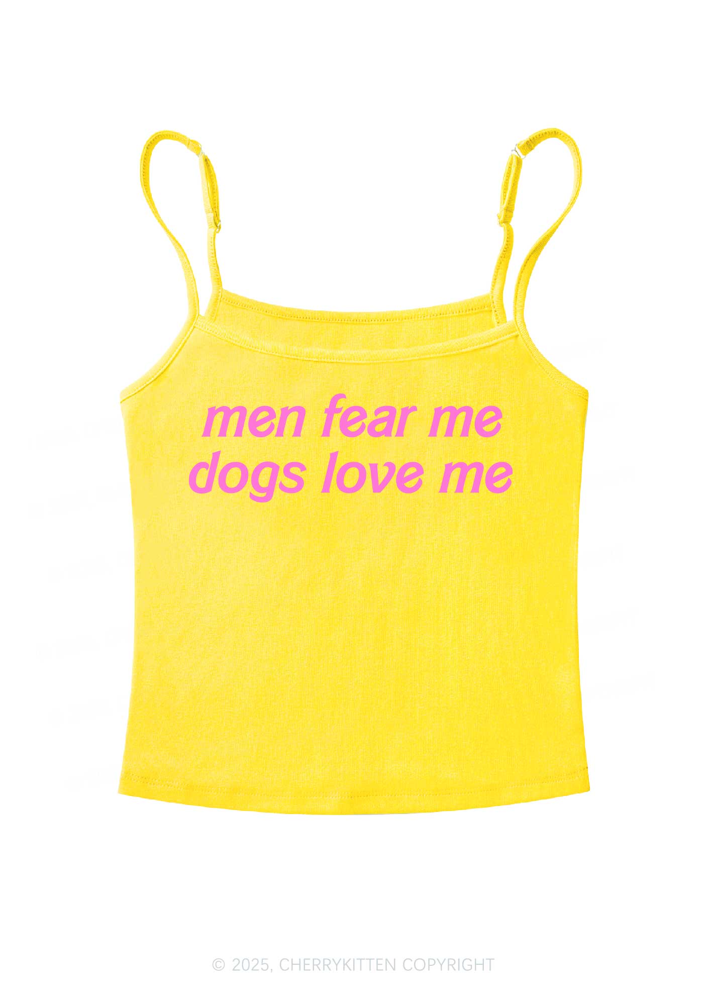 Men Fear Me Y2K Spaghetti Strap Cami Cherrykitten