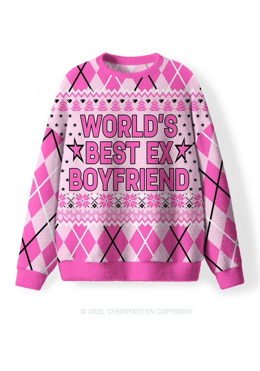Best Ex Boyfriend Y2K Christmas Knit Sweatshirt Cherrykitten