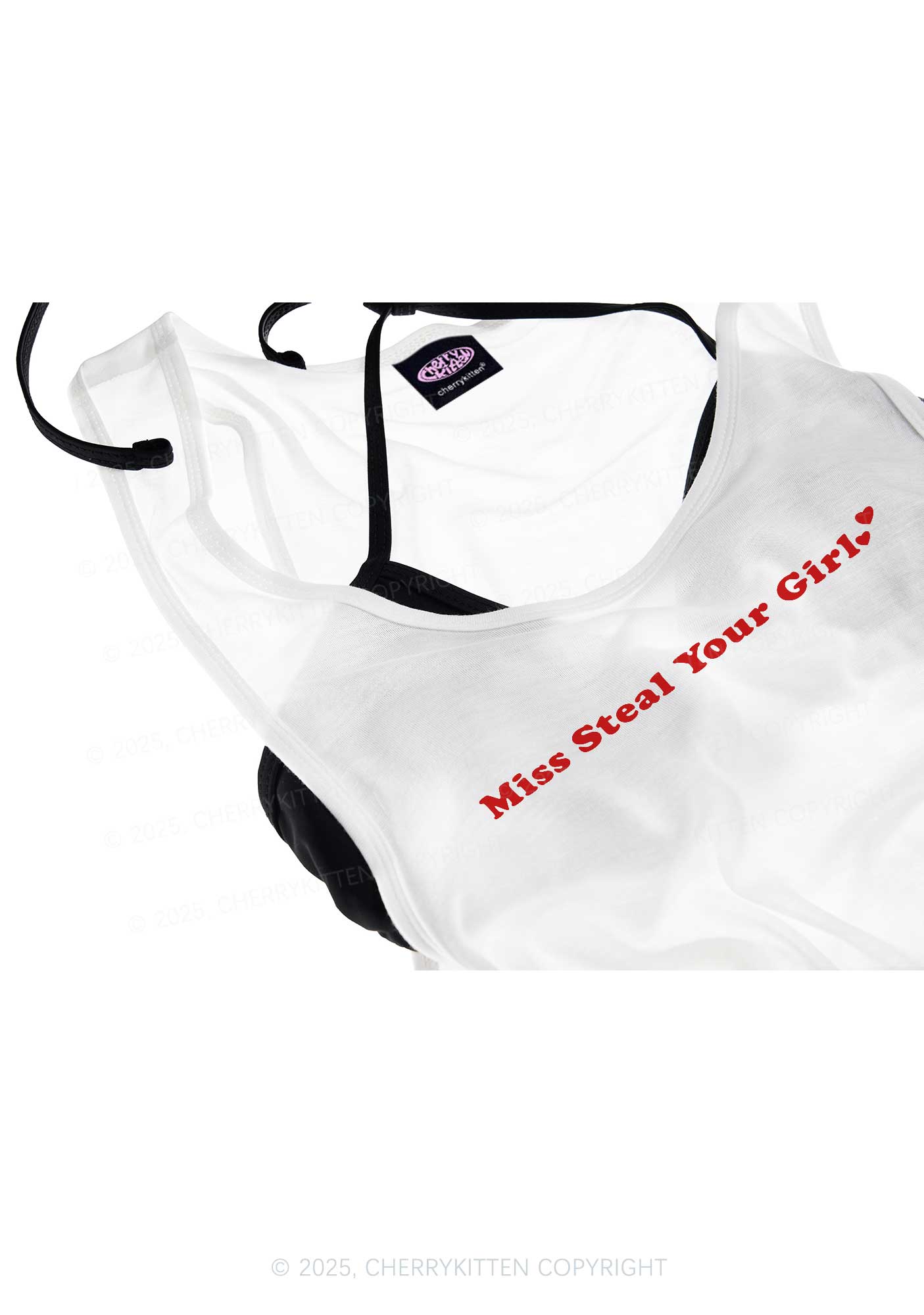 Miss Steal Your Girl Pride Y2K Sheer Boyfriend Tank Cherrykitten