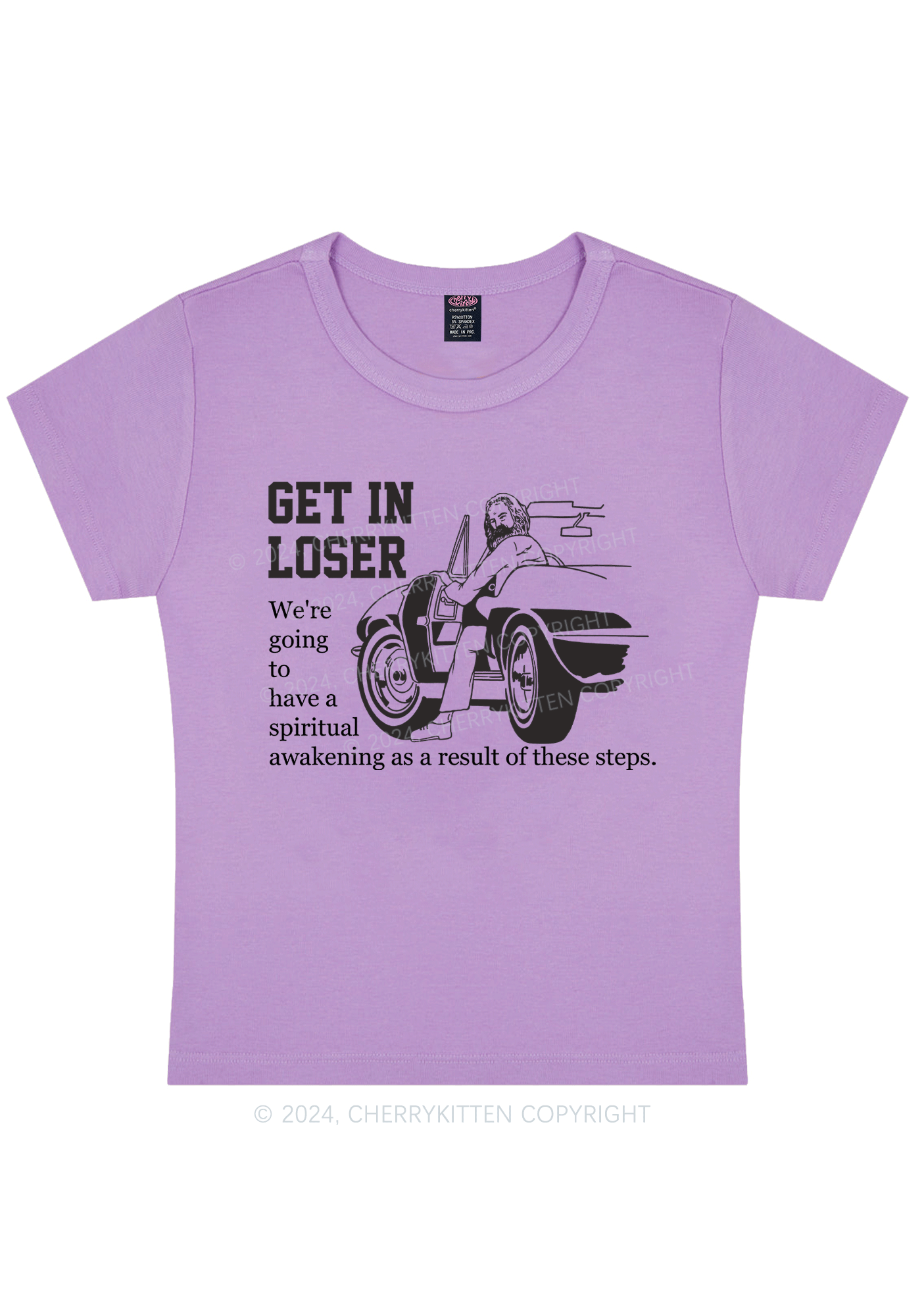 Curvy Spiritual Awakening Y2K Baby Tee Cherrykitten