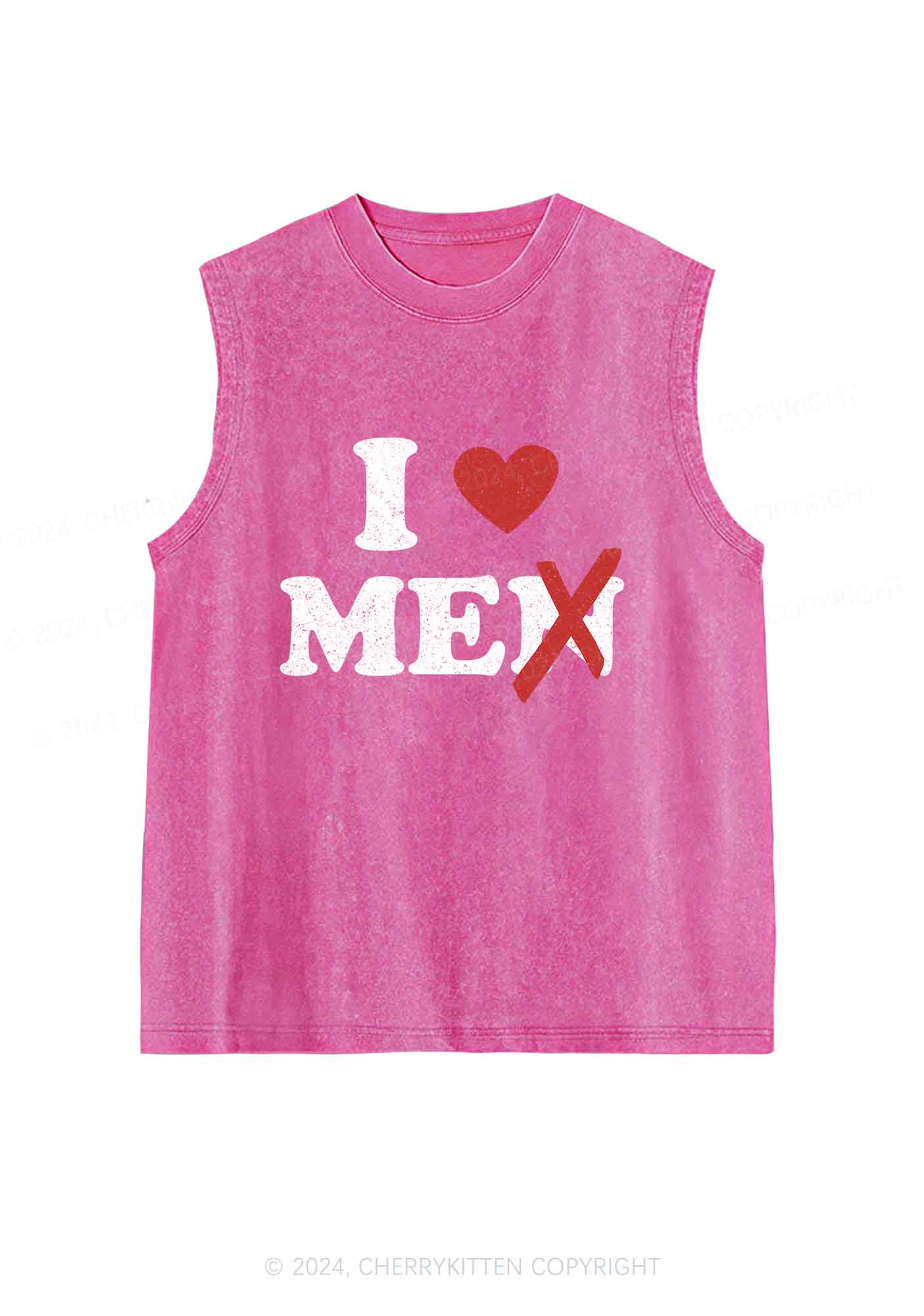 Love Me Not Men Y2K Washed Tank Cherrykitten