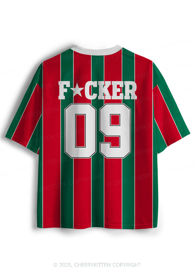 Custom Striped Mother Fxxker Y2K Sport Jersey Shirts Cherrykitten
