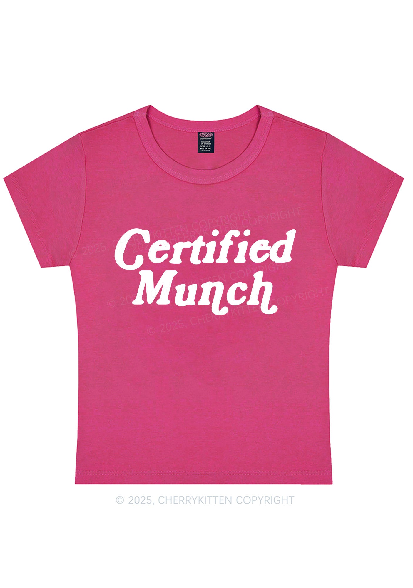 Certified Munch Y2K Baby Tee Cherrykitten