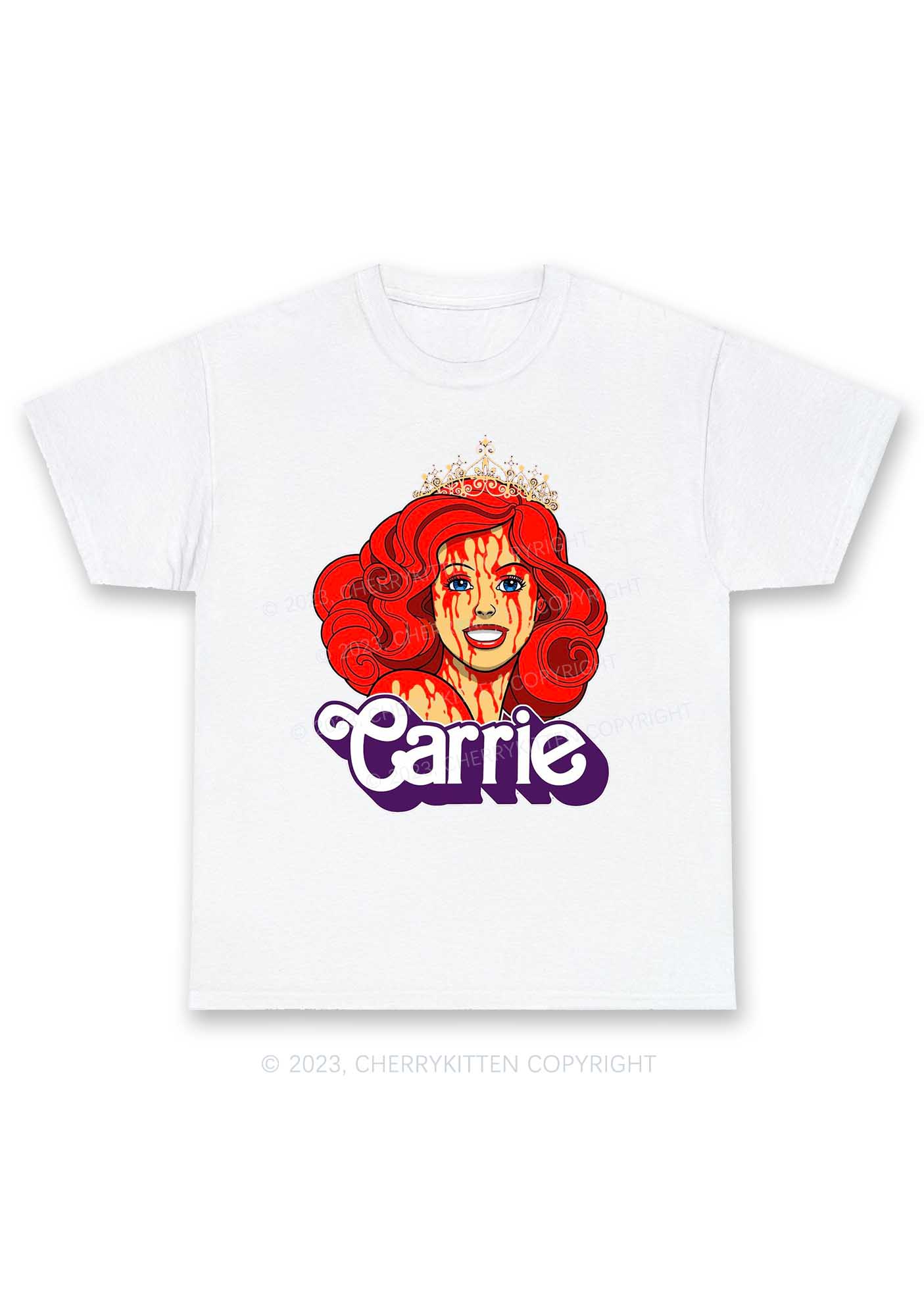 Carrie Queen Halloween Y2K Chunky Shirt Cherrykitten