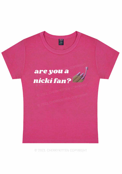 Are You Nicki Fan Y2K Baby Tee Cherrykitten