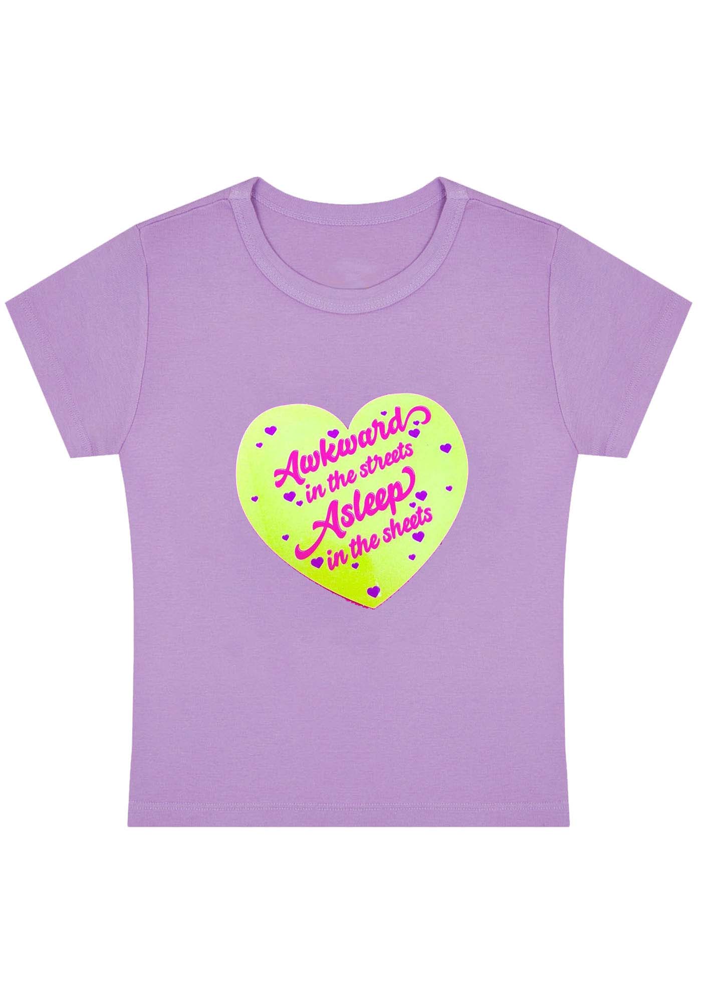 Curvy Awkward In The Streets Baby Tee