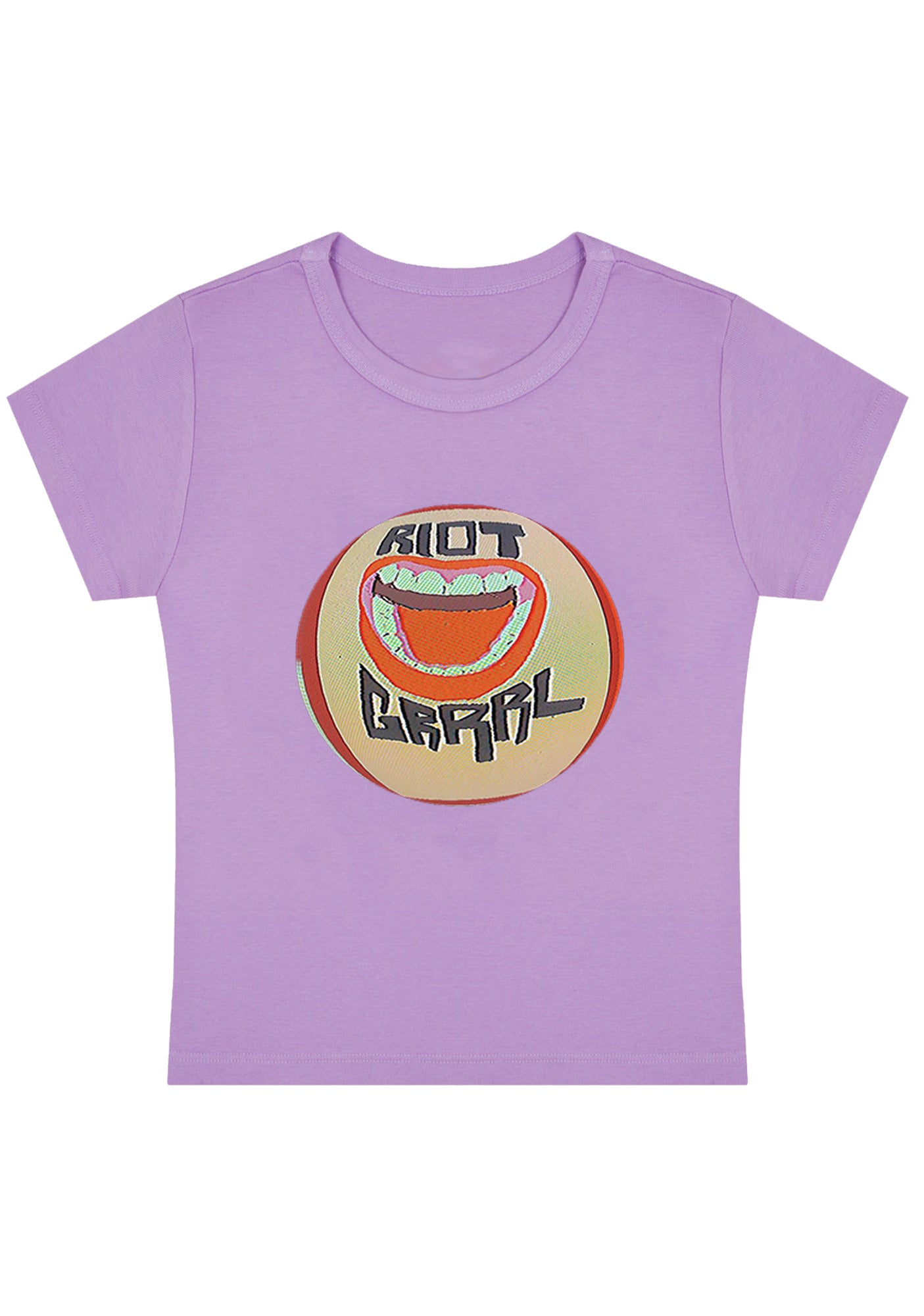 Curvy Riot Grrrl Mouth Baby Tee