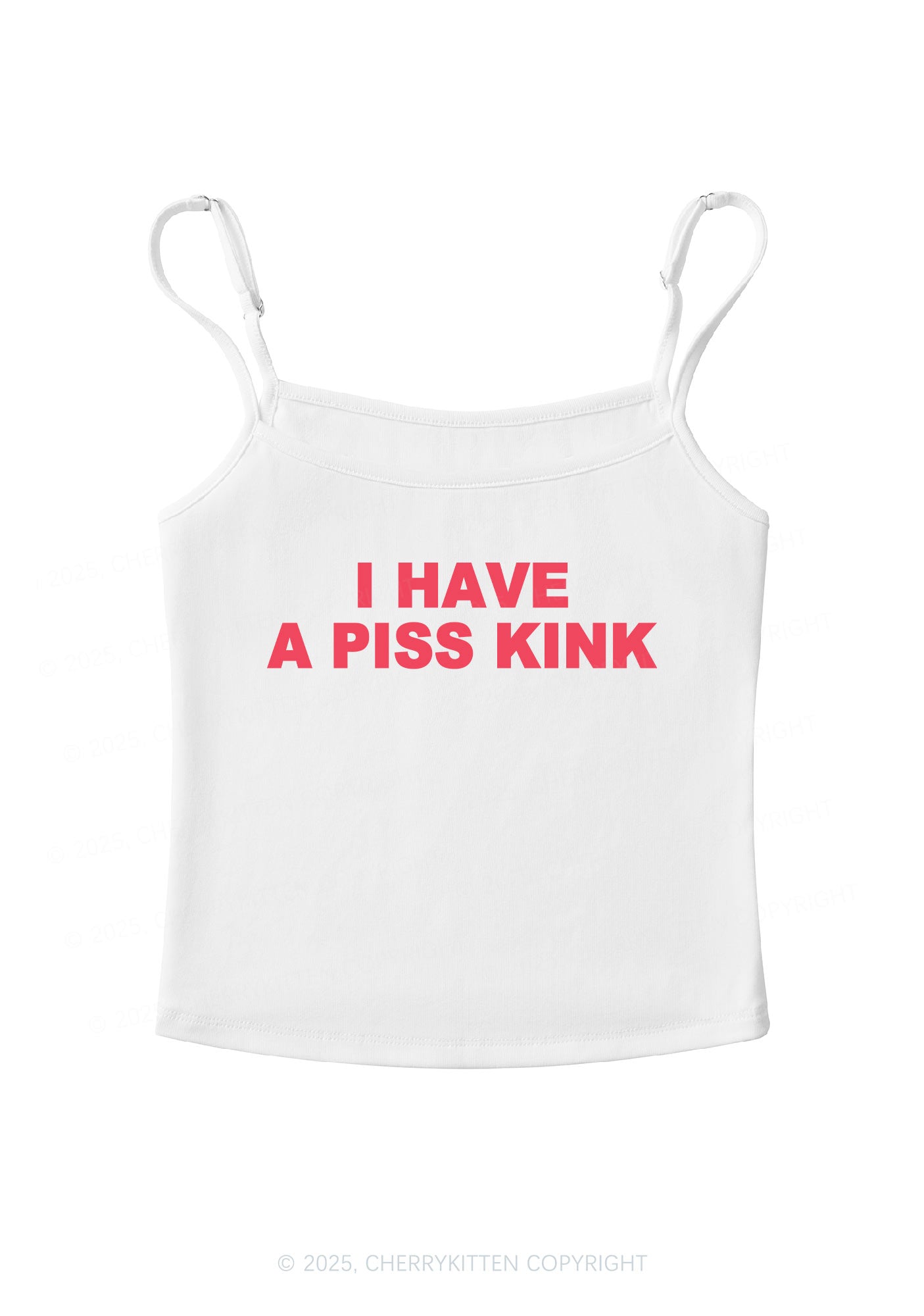 Piss Kink Y2K Spaghetti Strap Cami Cherrykitten