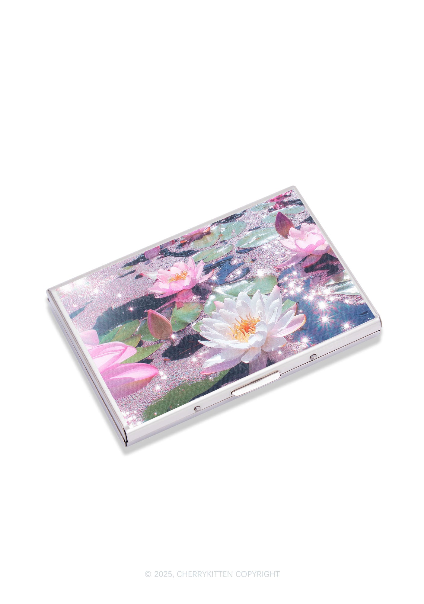 Glitter Lotus Y2K Mirror Cigarette Case Cherrykitten