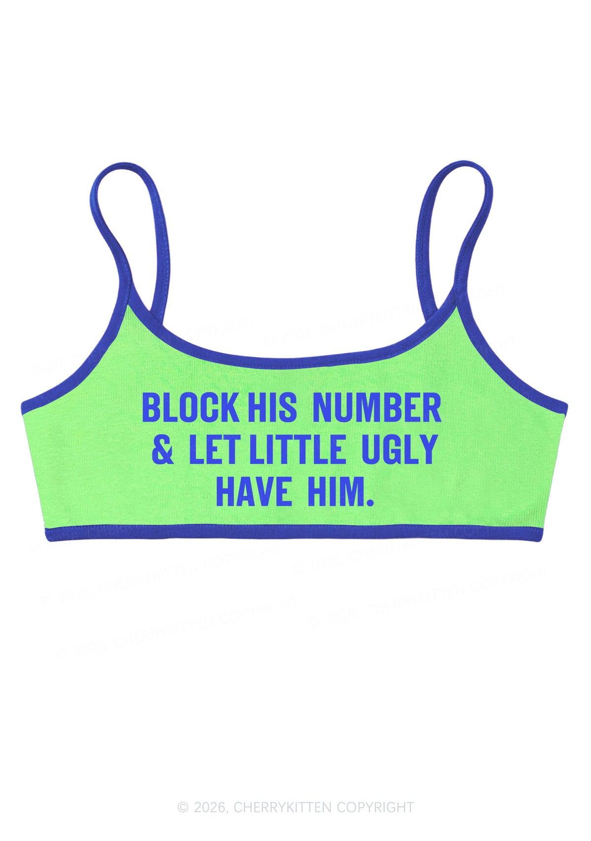 Let Little Ugly Have Him Y2K Super Crop Cami Cherrykitten