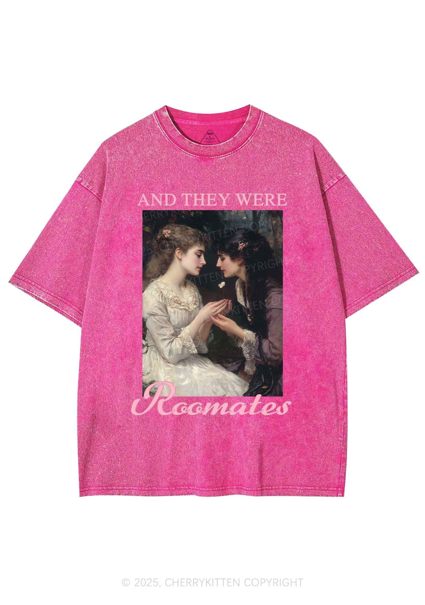They Were Roomates Pride Y2K Shirts Washed Tee Cherrykitten