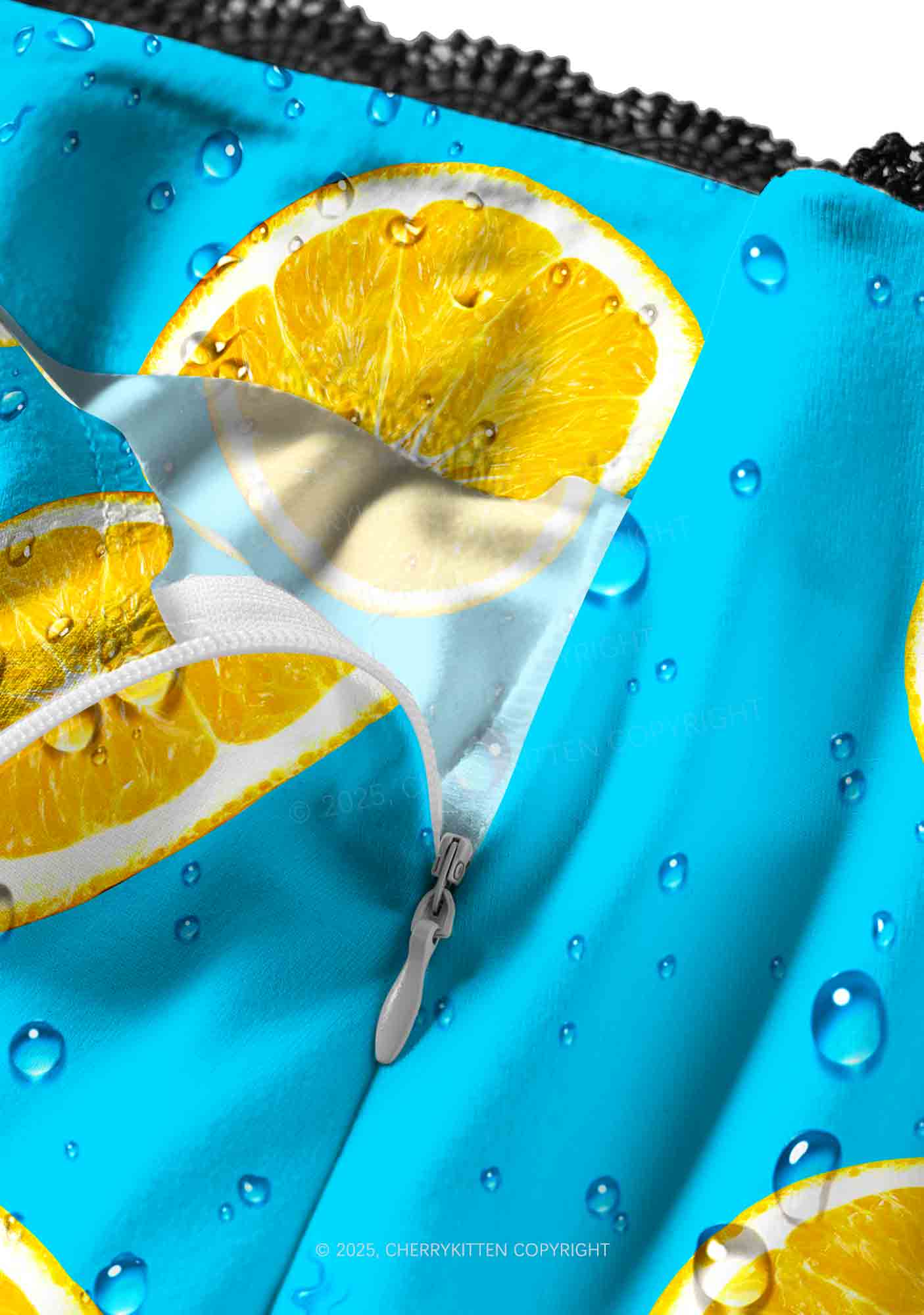 Yellow Lemon Y2K Print Midi Skirt Cherrykitten