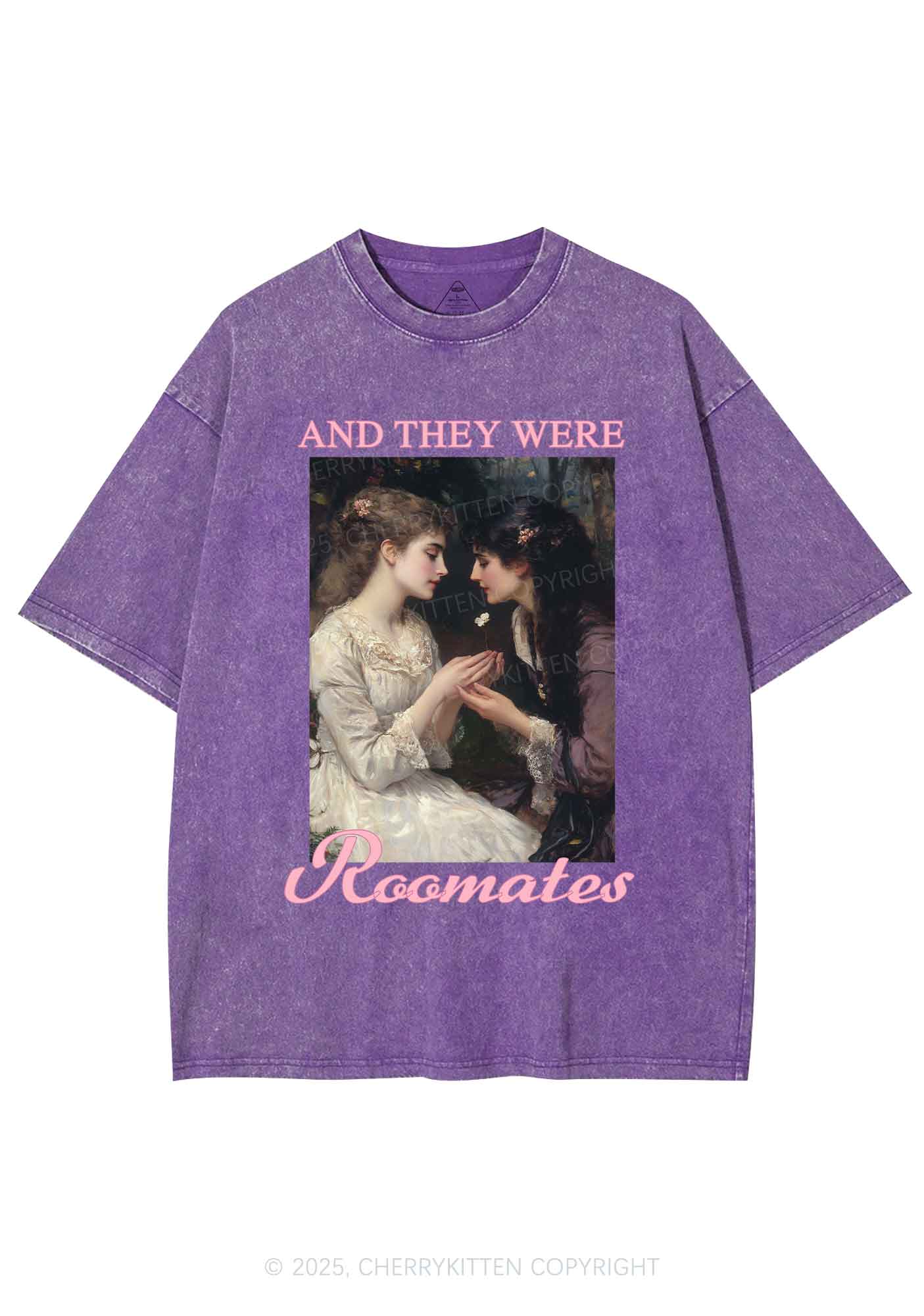 They Were Roomates Pride Y2K Shirts Washed Tee Cherrykitten