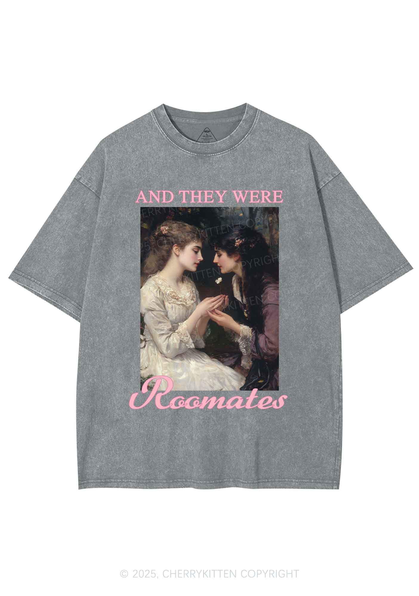 They Were Roomates Pride Y2K Shirts Washed Tee Cherrykitten