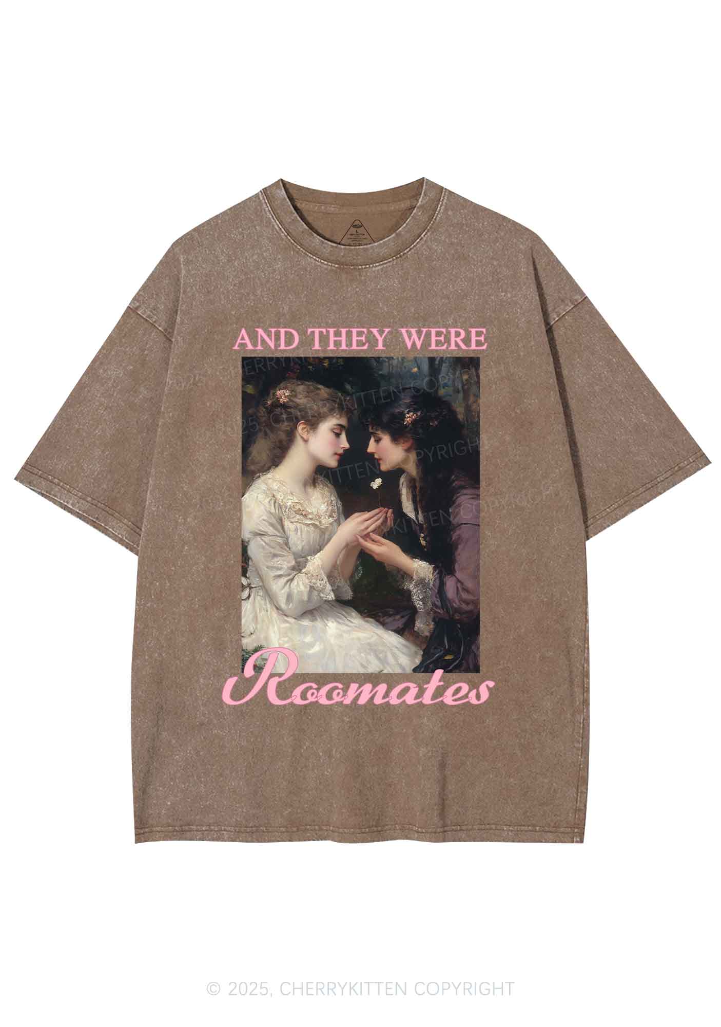 They Were Roomates Pride Y2K Shirts Washed Tee Cherrykitten