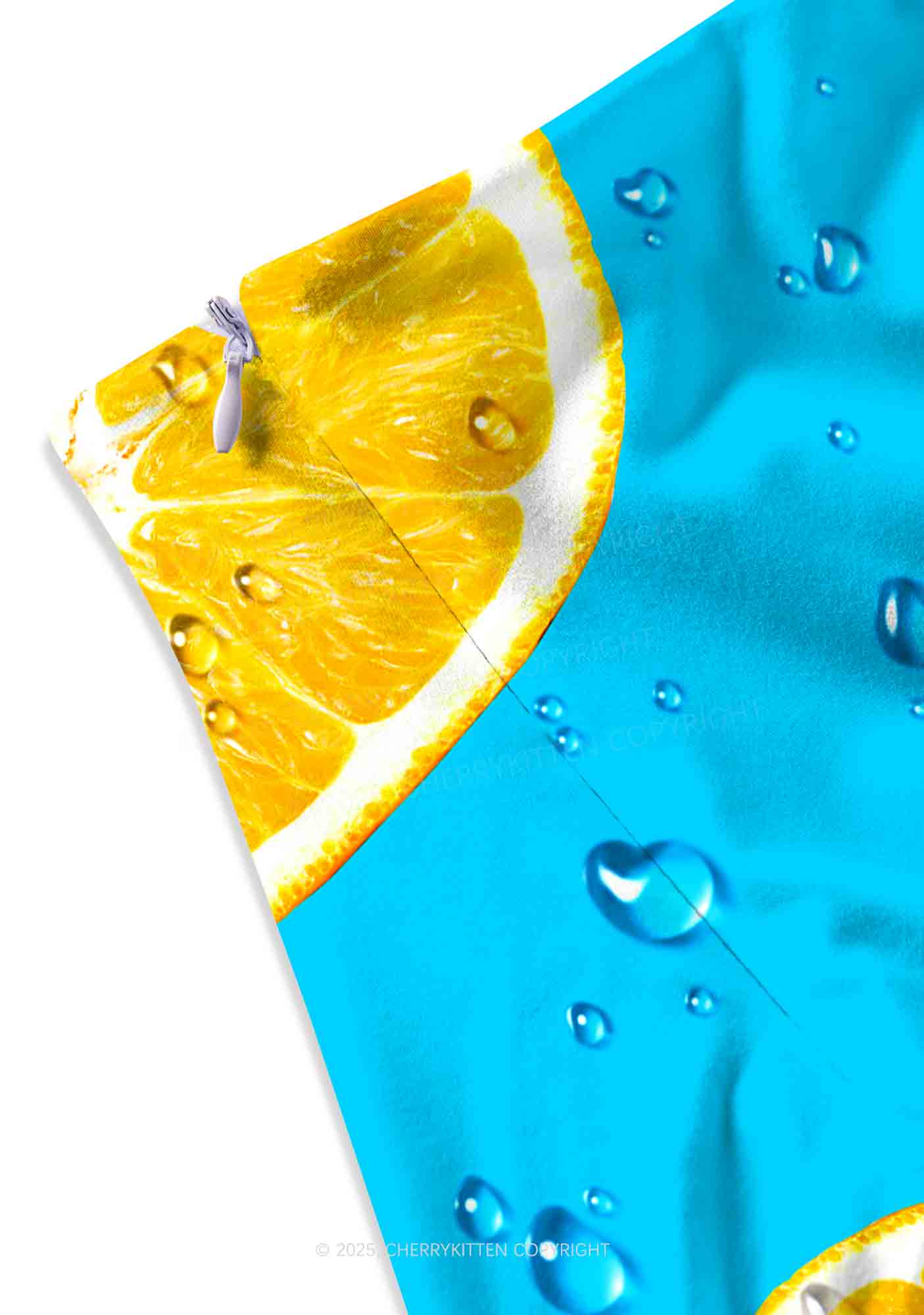 Yellow Lemon Y2K Print Mini Skirt Cherrykitten