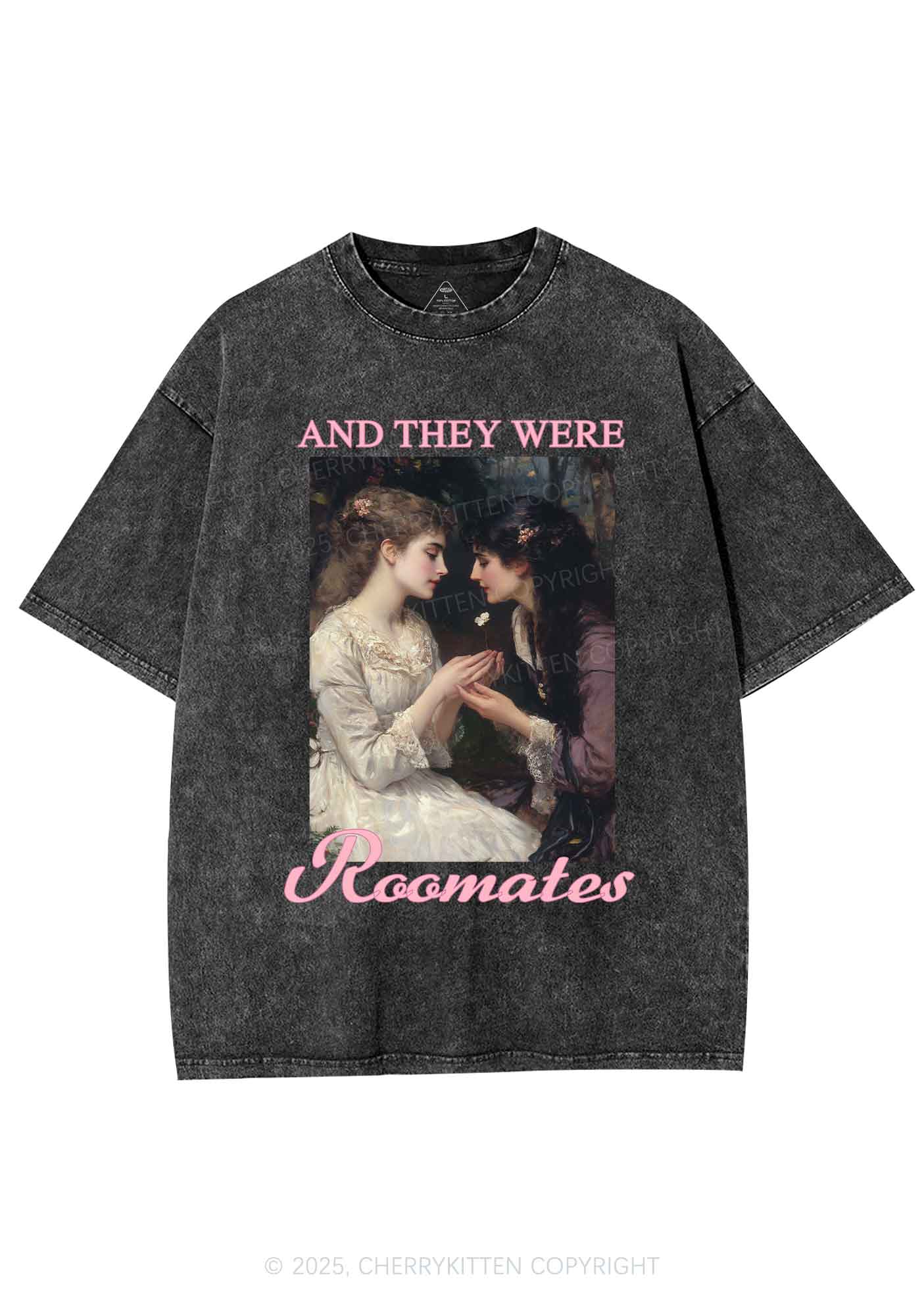 They Were Roomates Pride Y2K Shirts Washed Tee Cherrykitten