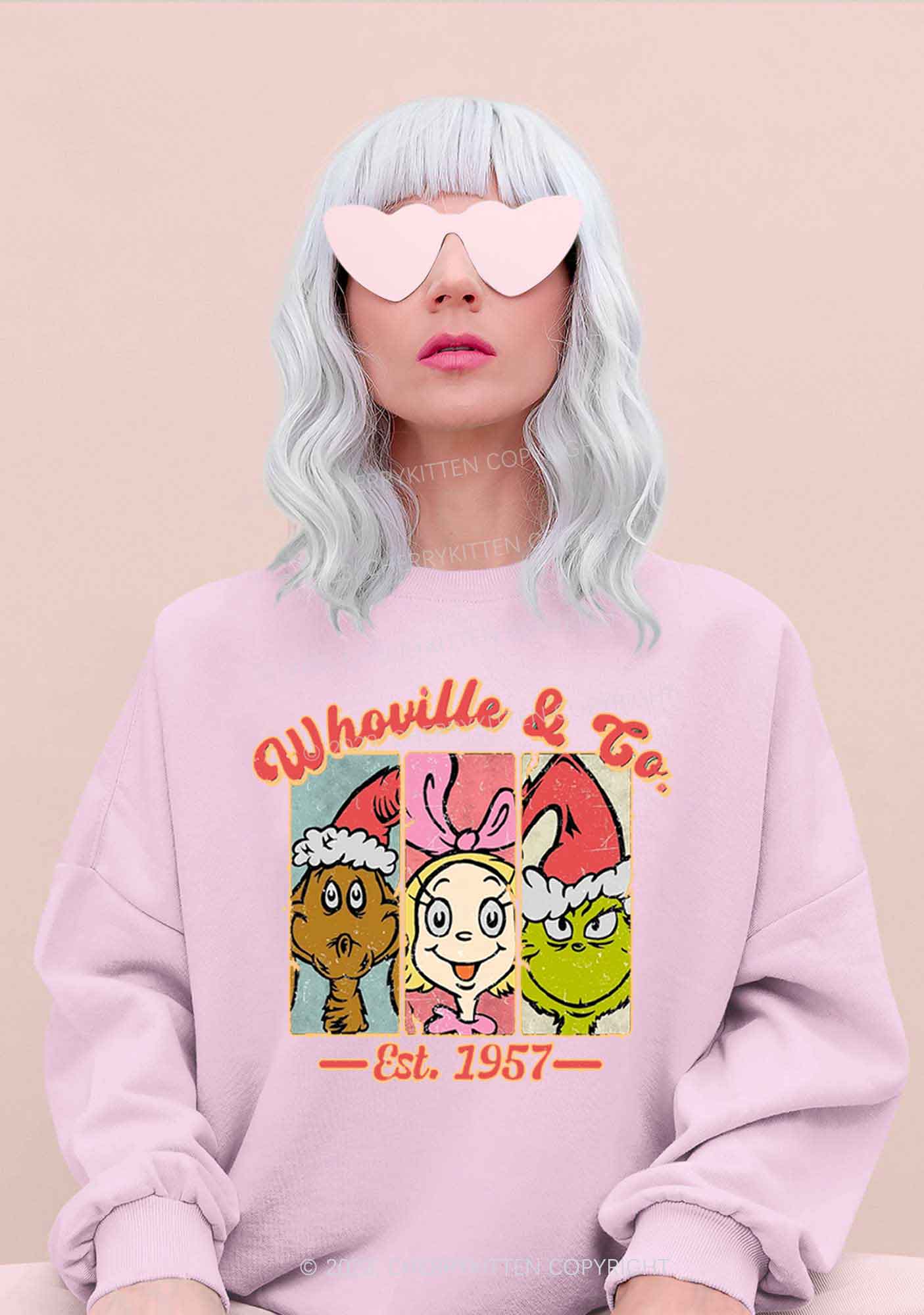 Whoville Cartoon Characters Y2K Sweatshirt Cherrykitten