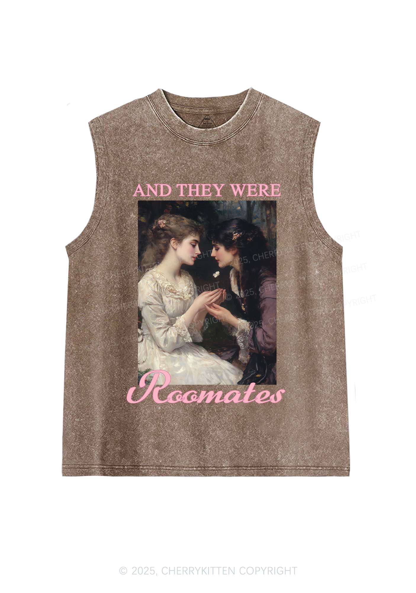 They Were Roomates Pride Y2K Washed Muscle Tank Cherrykitten