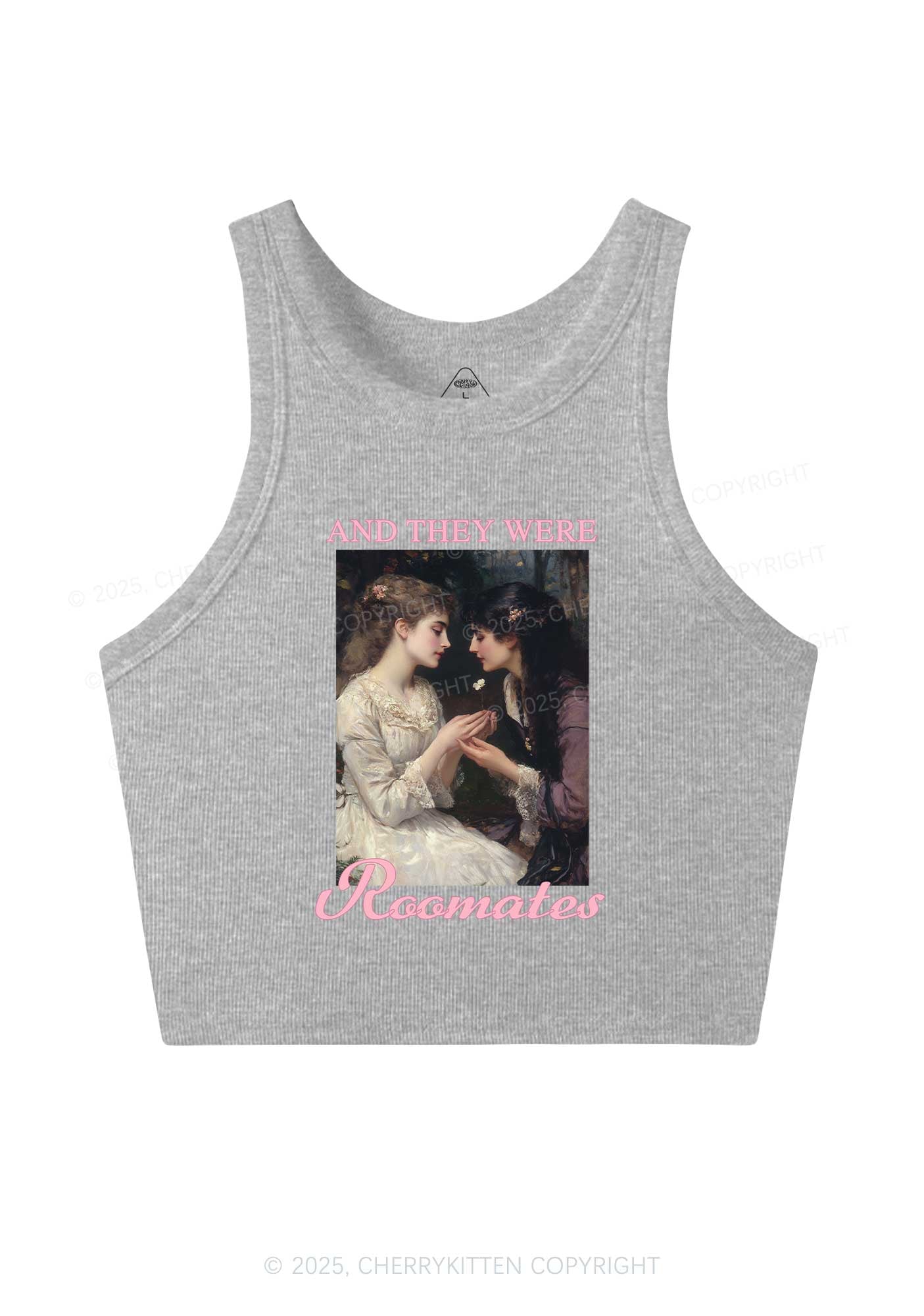 They Were Roomates Pride Y2K Crop Tank Top Cherrykitten