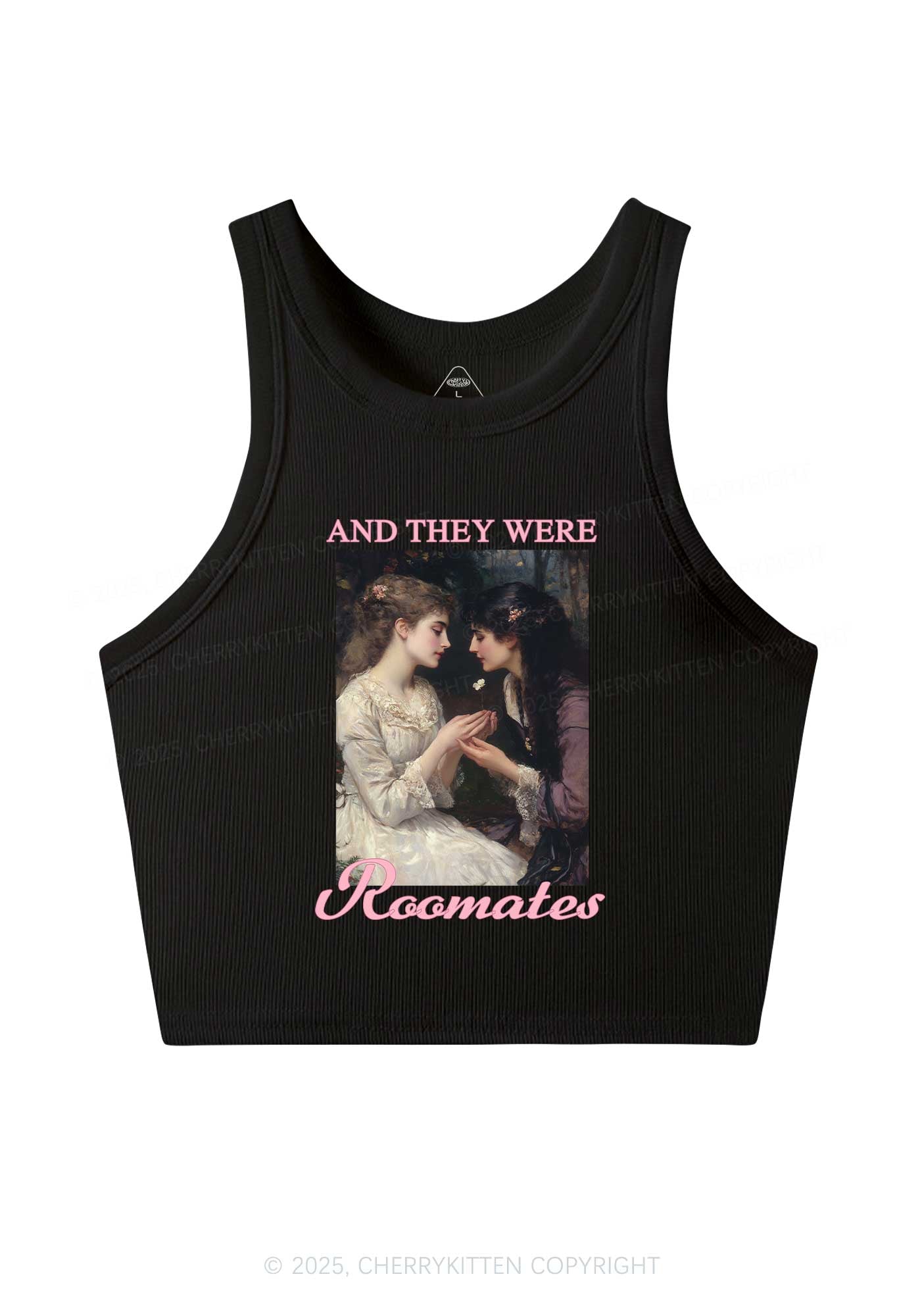 They Were Roomates Pride Y2K Crop Tank Top Cherrykitten