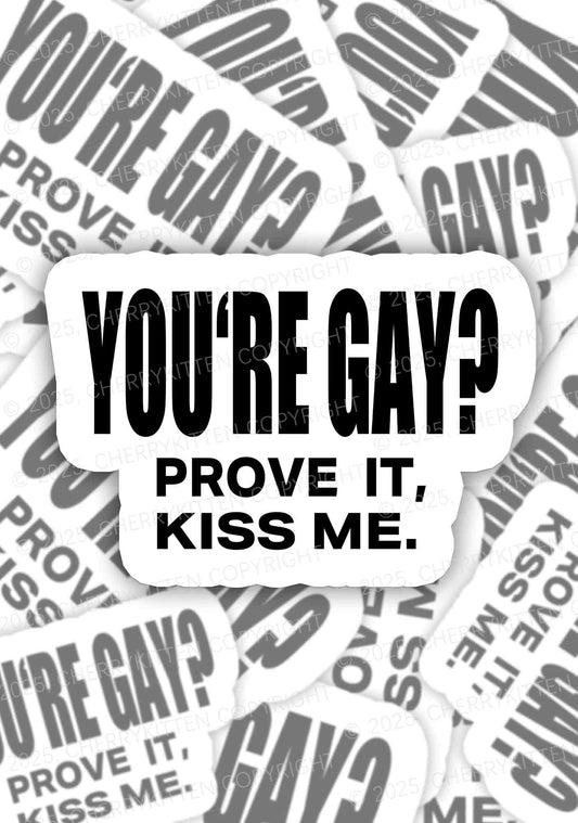 Prove It kiss Me Pride 1Pc Y2K Sticker Cherrykitten