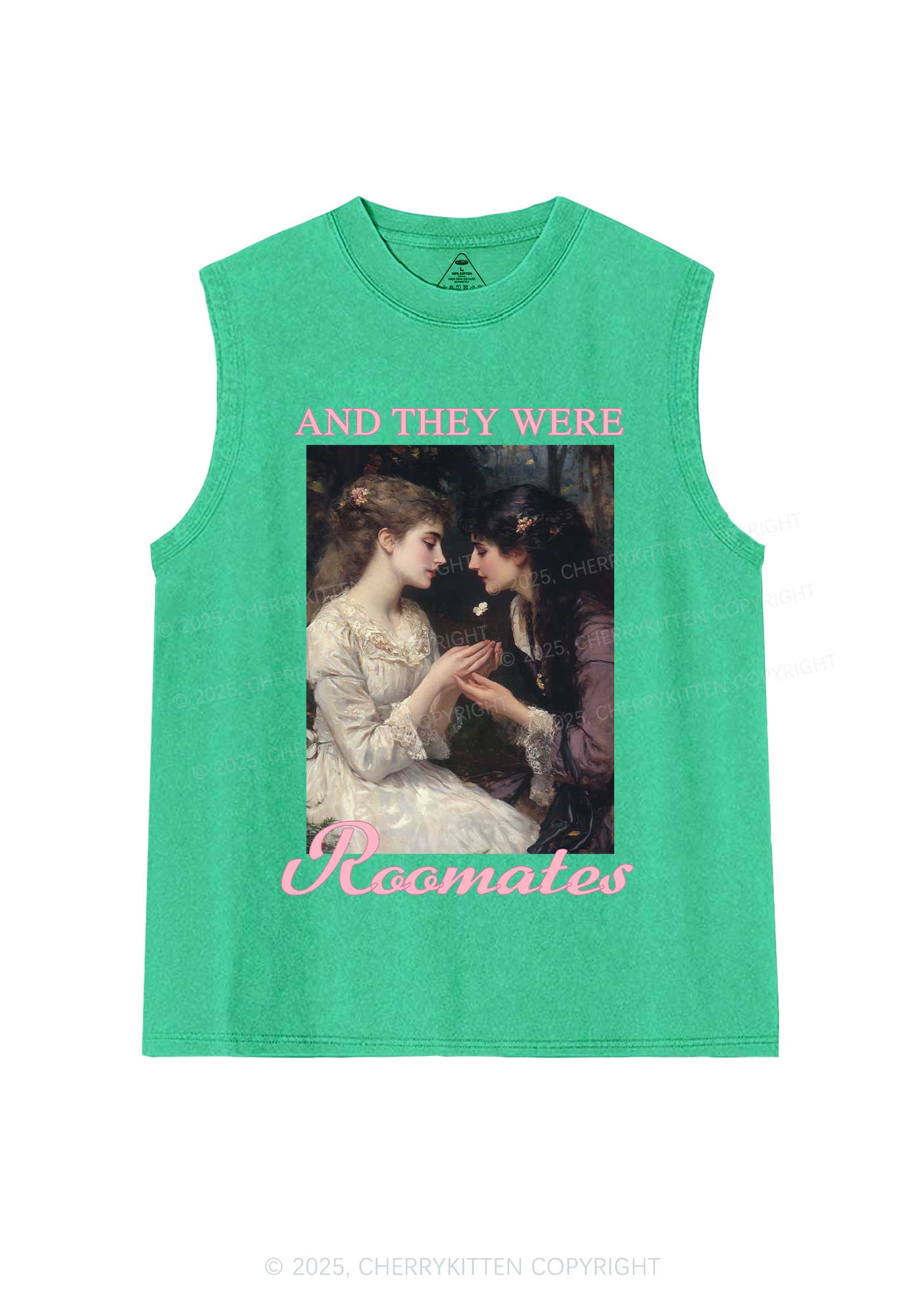 They Were Roomates Pride Y2K Washed Muscle Tank Cherrykitten