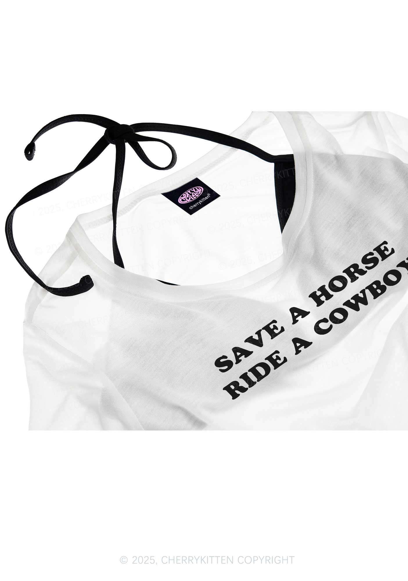 Save A Horse Y2K Sheer Boyfriend Tee Cherrykitten